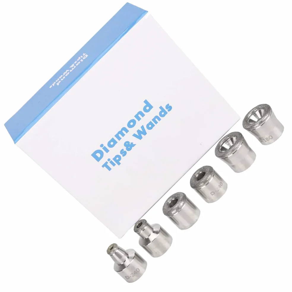 FRCOLOR Puntas de Reemplazo de Dermoabrasión de Diamante Metálico para Máquina de Belleza