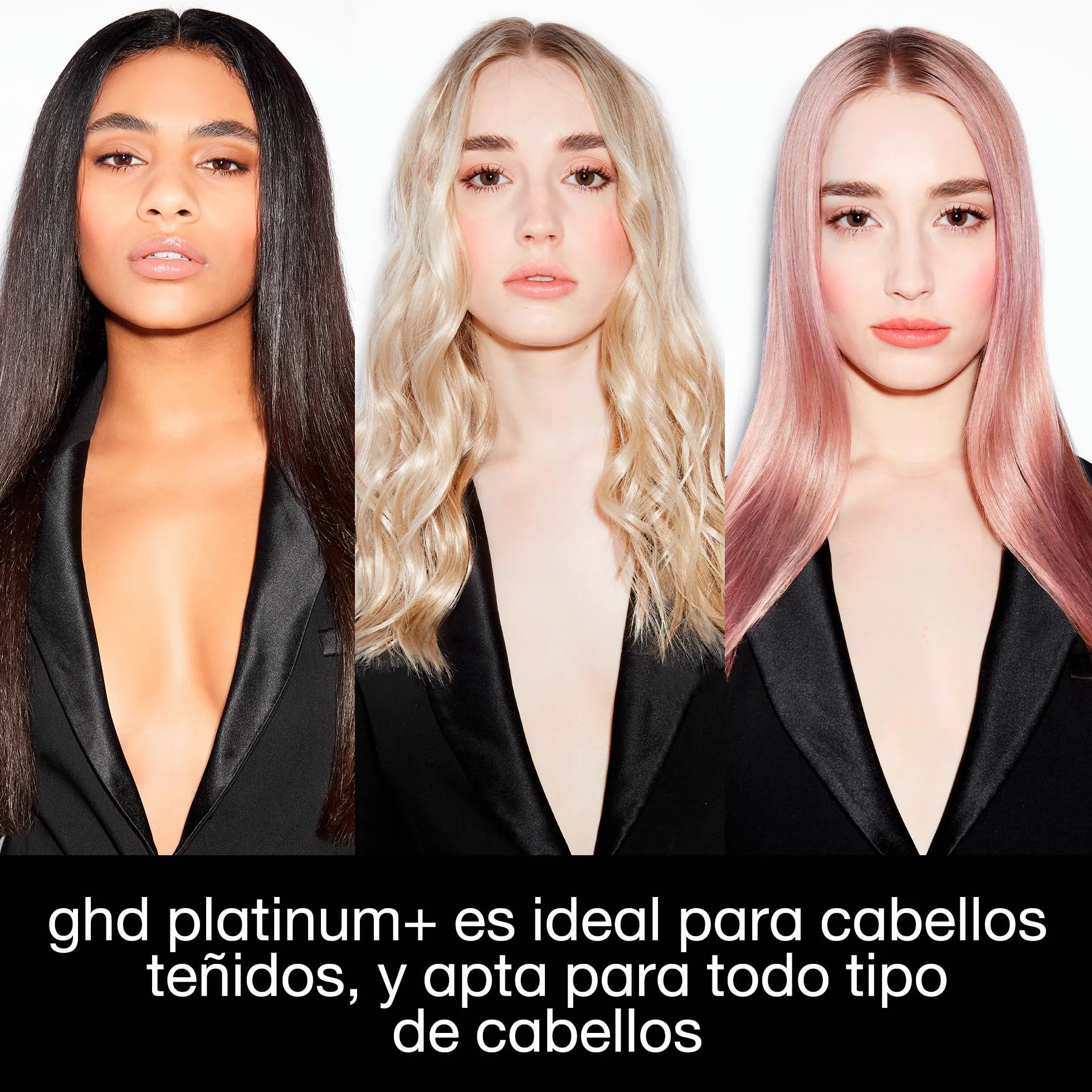 ghd Platinum+ Plancha de Pelo Profesional Inteligente, Cabello Más Fuerte, Brillo y Protección del Color