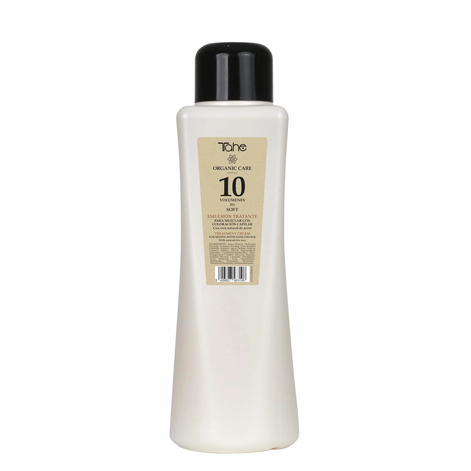 Tahe Organic Care Emulsión tratante en crema 1000 ml 10 VOL para coloración capilar