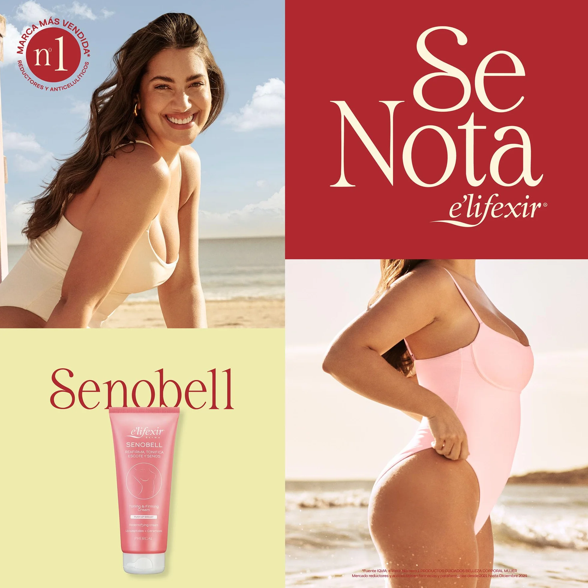 Elifexir Senobell Crema Reafirmante Senos Tonificante Antiestrias 200 ml
