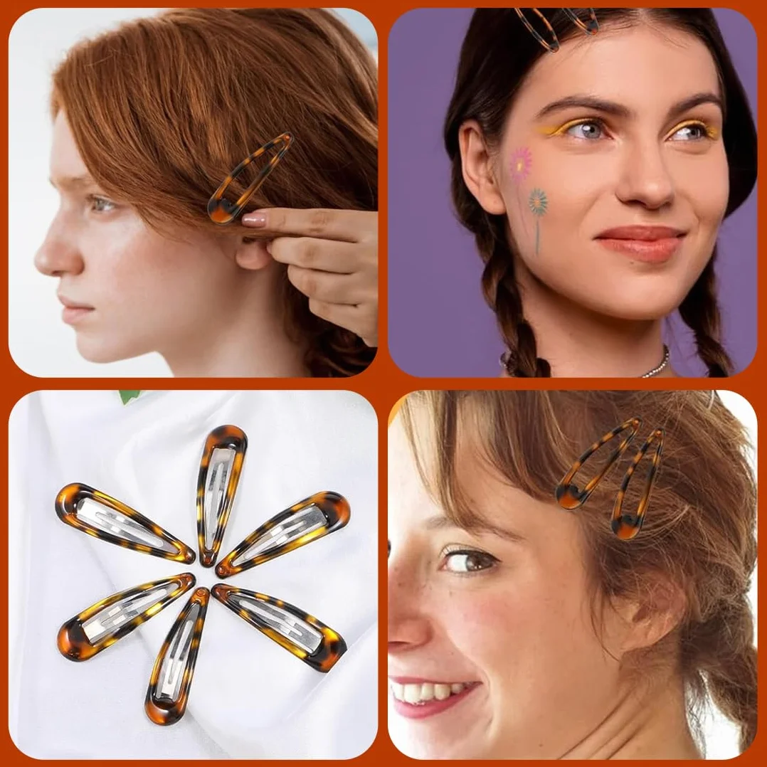 Pinzas de Pelo Metal Antideslizantes 5cm para Niñas y Mujer