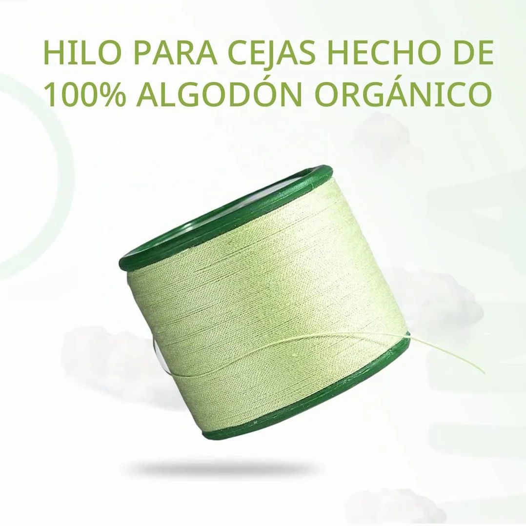 Mina Thread 1 Carrete x 300 m | Hilo de enhebrar Cejas | Hilo de algodón orgánico 1 Unidad