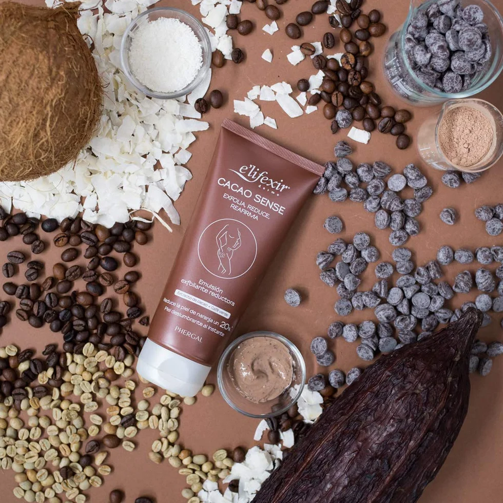 Elifexir Cacao Sense Exfoliante Corporal Reductor y Reafirmante 200 ml