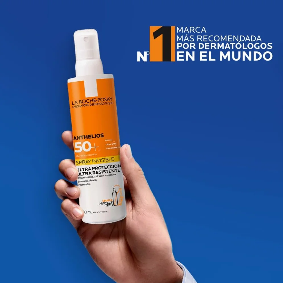 La Roche Posay Anthelios Protector Solar Invisible Spray 200 ml Resistente al Agua