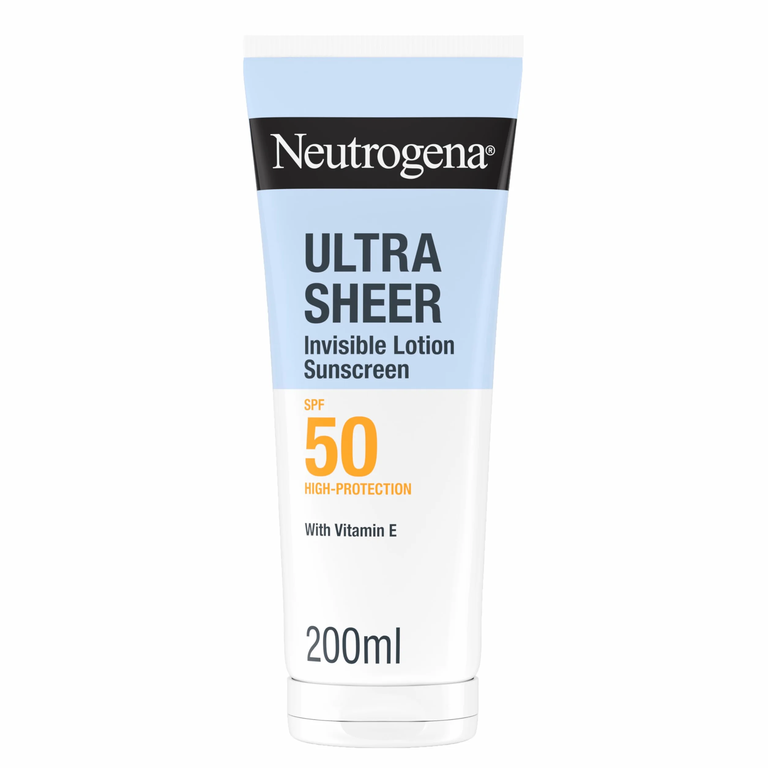 Neutrogena Ultra Sheer Solar Loción Invisible Hidratante SPF50 200ml Protector Solar Corporal Resistente al Agua