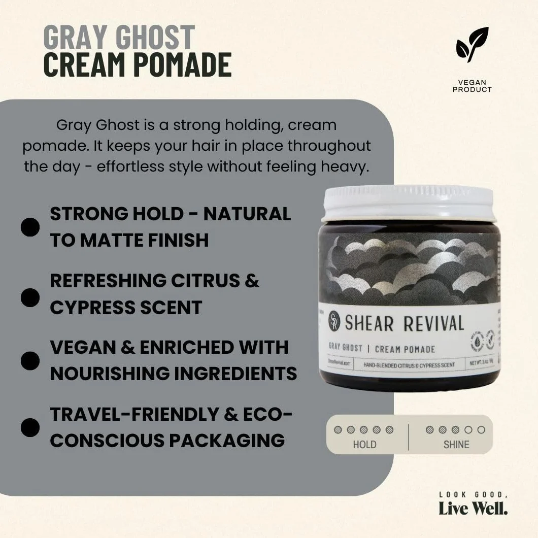 Shear Revival Gray Ghost Strong Hold Vegan Cream