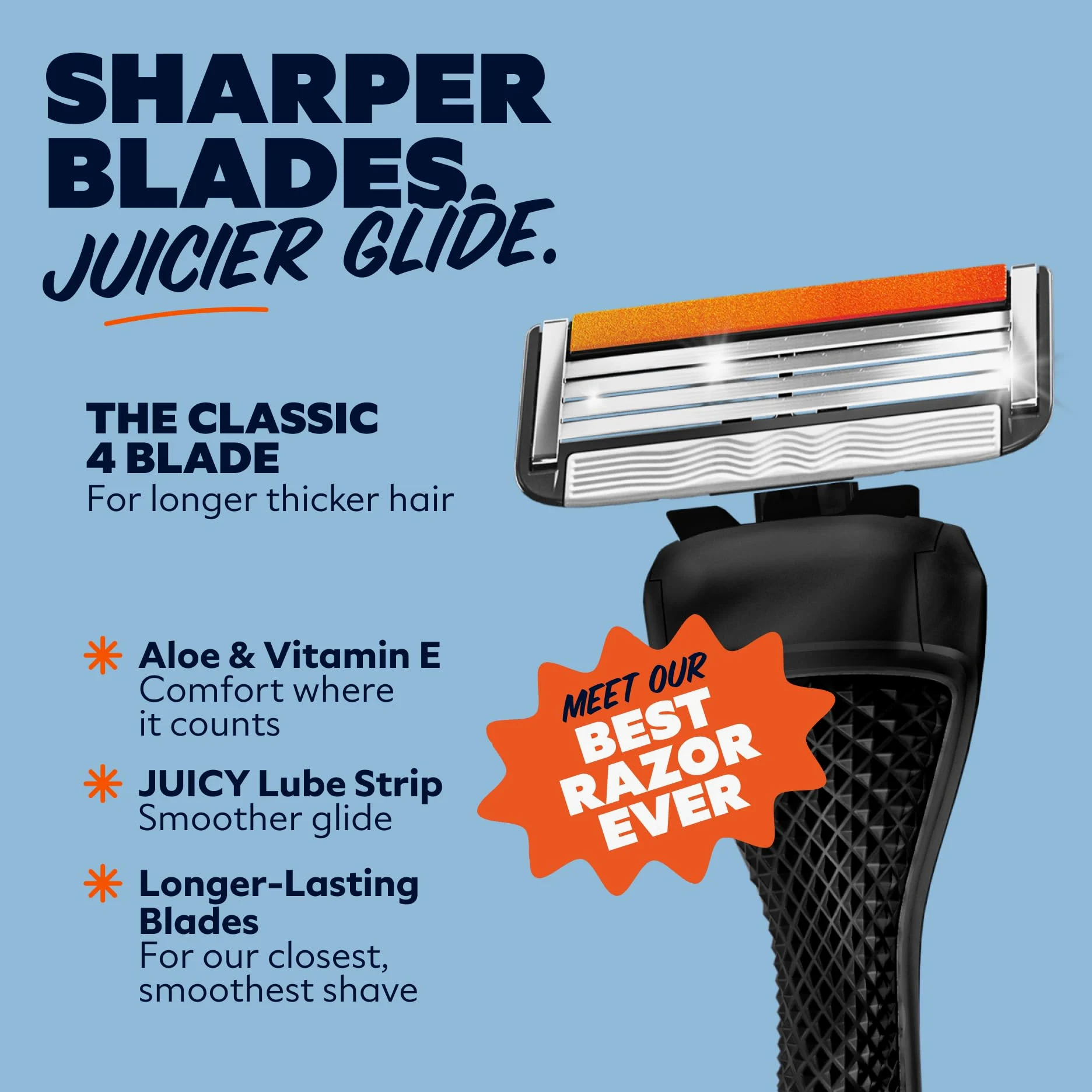 Dollar Shave Club The Member Exclusive Shave Set | 4 cartuchos de recambio de enjuague Swift, 1 mango (negro), 1 mantequilla de afeitar de 3 onzas, 1 funda para maquinilla de afeitar