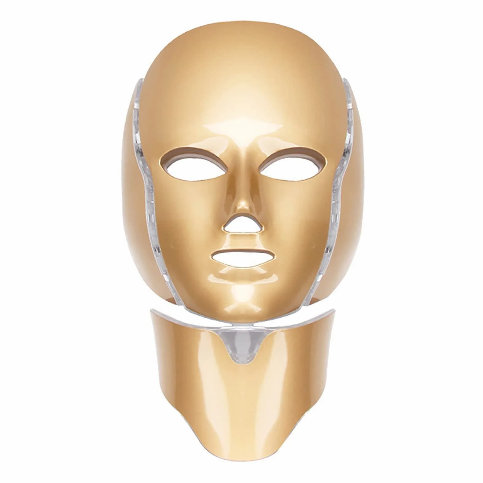 Máscara Facial LED de 7 Colores, LED Photon Máscara de Terapia de Luz Profesional con Cuello, Rejuvenecimiento de La Piel Tratamiento Facial Antiarrugas