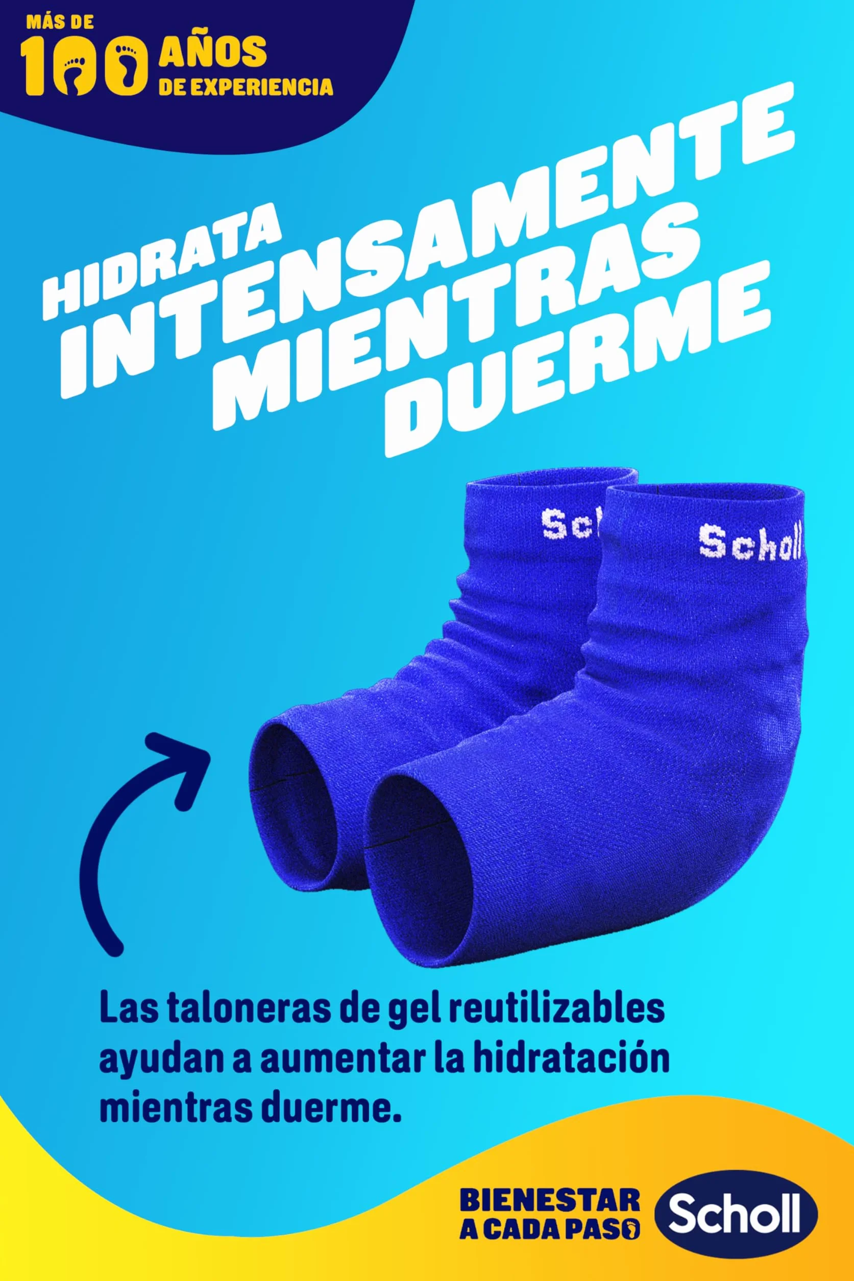 Scholl Kit nocturno pies Crema cuidado 60 ml Taloneras gel reutilizables 1 par