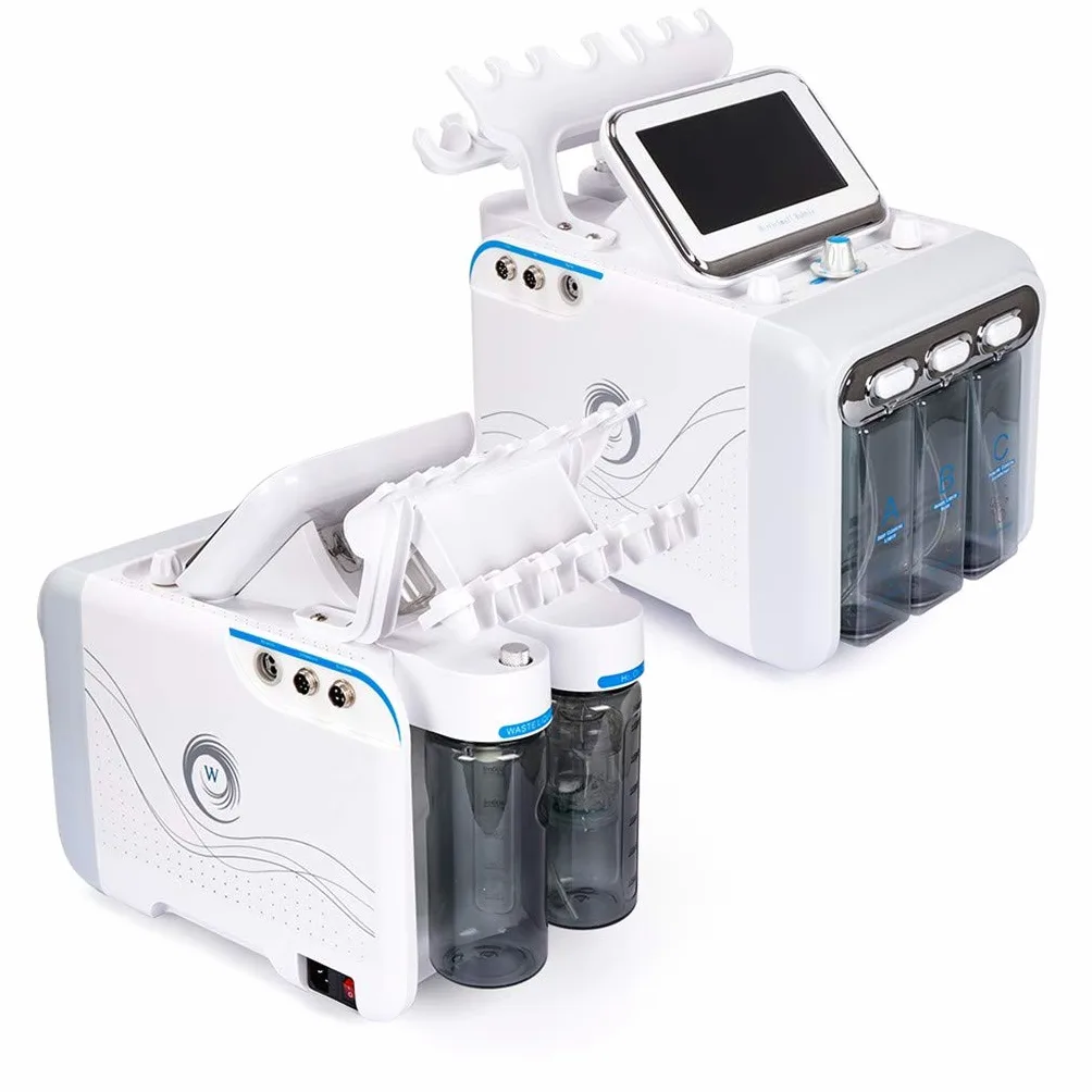 RAXST Hidrógeno y oxígeno Máquina de Belleza, 7-en-1 Profesional Diamante microdermabrasión máquina Peeling Agua Hydro dermoabrasión RF depurador HydraFacial Máquina