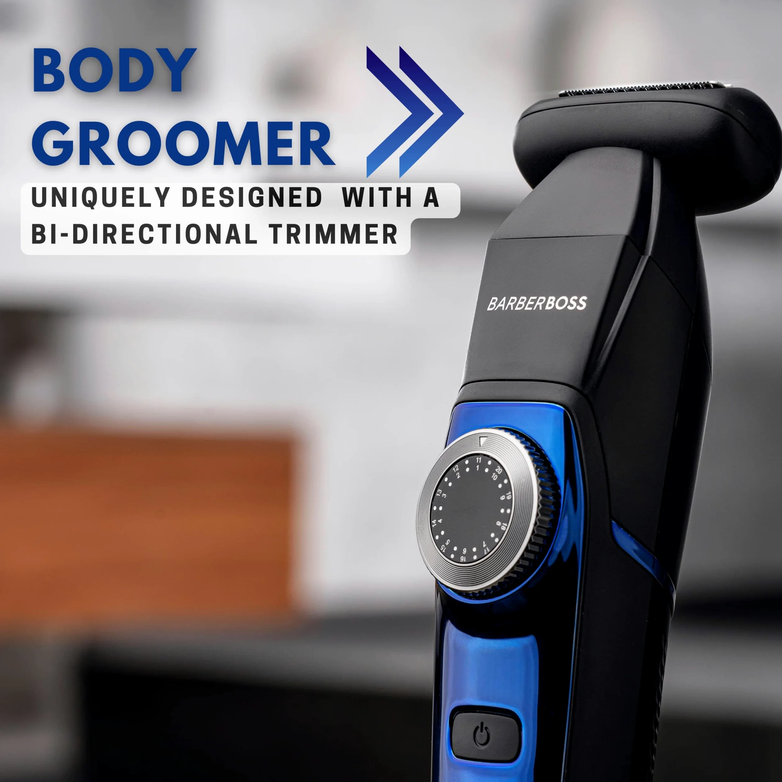 BarberBoss Kit de cuidado personal inalámbrico 5 en 1 para hombre, dial de precisión, 39 posiciones de longitud, cortadora de cabello y barba para hombres