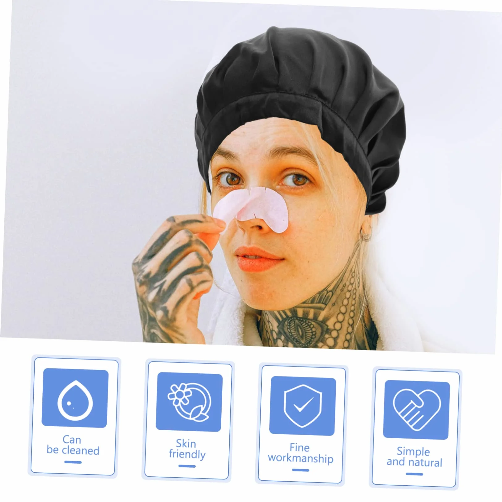 POPETPOP 3 Uds Gorro De Seda para El Pelo Gorros De Seda o De Satén para Dormir os o De Quimio De o para Dormir o De Satén De para Sombreros De Mujer