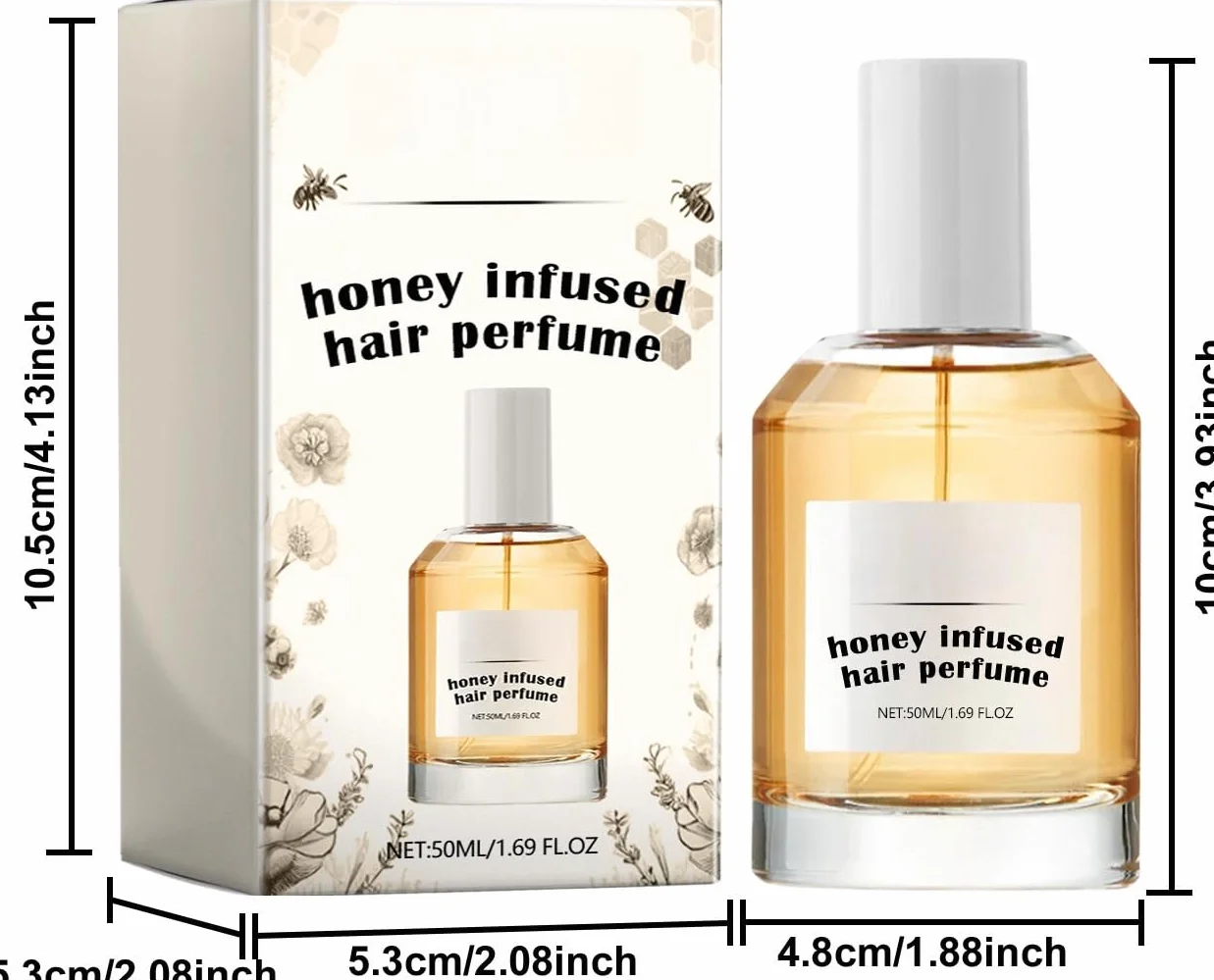 Perfume para cabello de mujer con feromonas, spray nutritivo e hidratante de miel