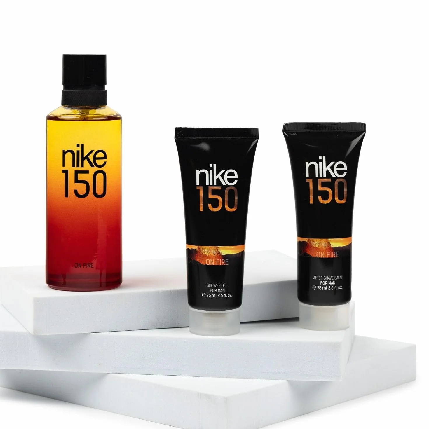 NIKE On Fire Estuche De Regalo Hombre Edt 150 Ml After Shave 75 Ml Gel Baño 75 Ml