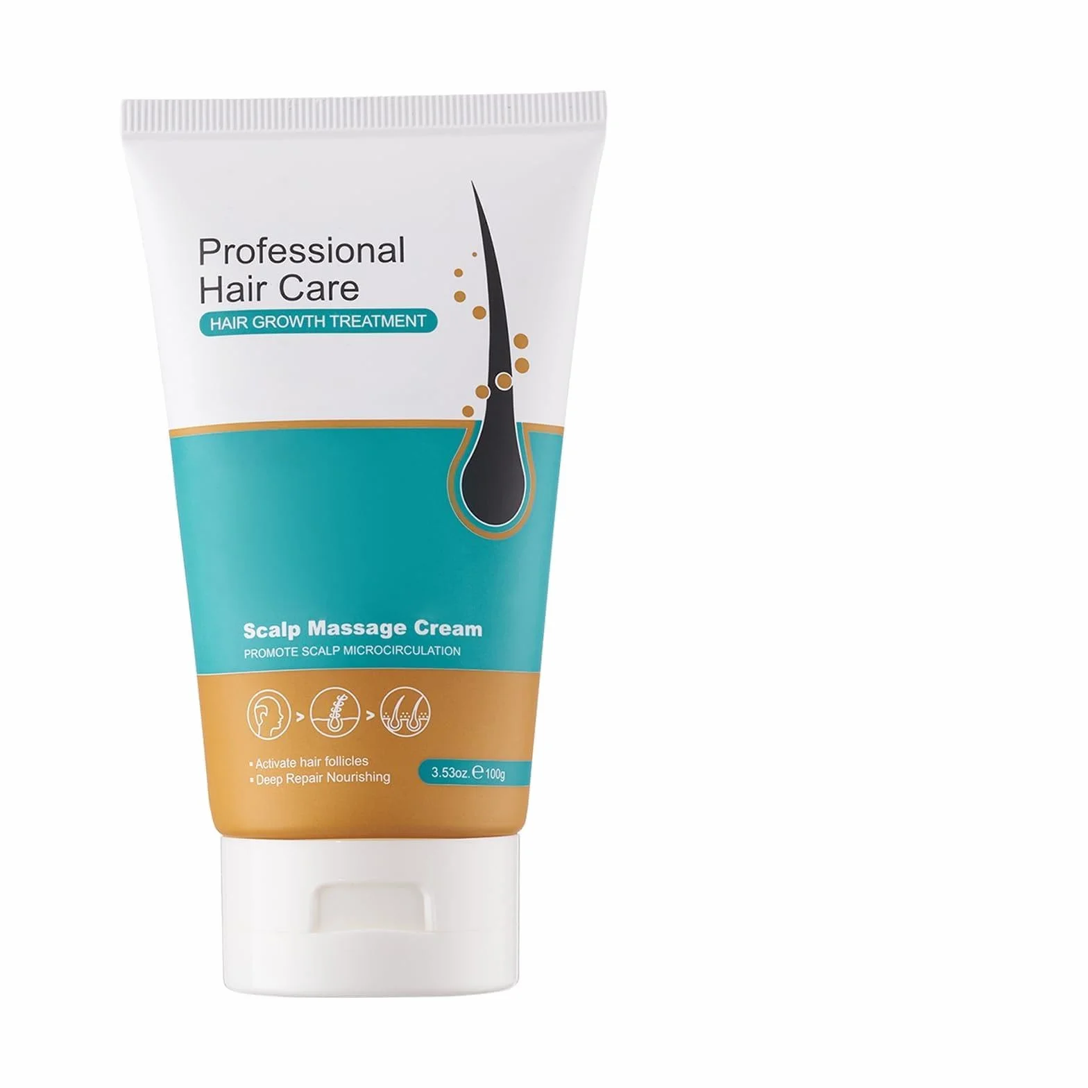 Crema para el Crecimiento del Cabello 100g para Reparar Pérdida y Mejorar Grosor