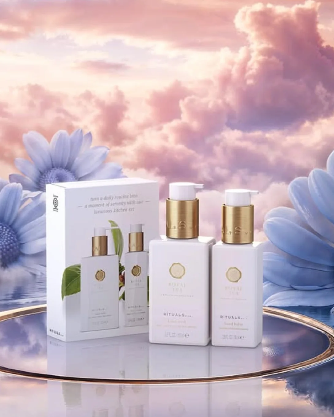 Rituals Private Collection Royal Tea Set de Viaje Jabón Manos 110ml Bálsamo Manos 85ml