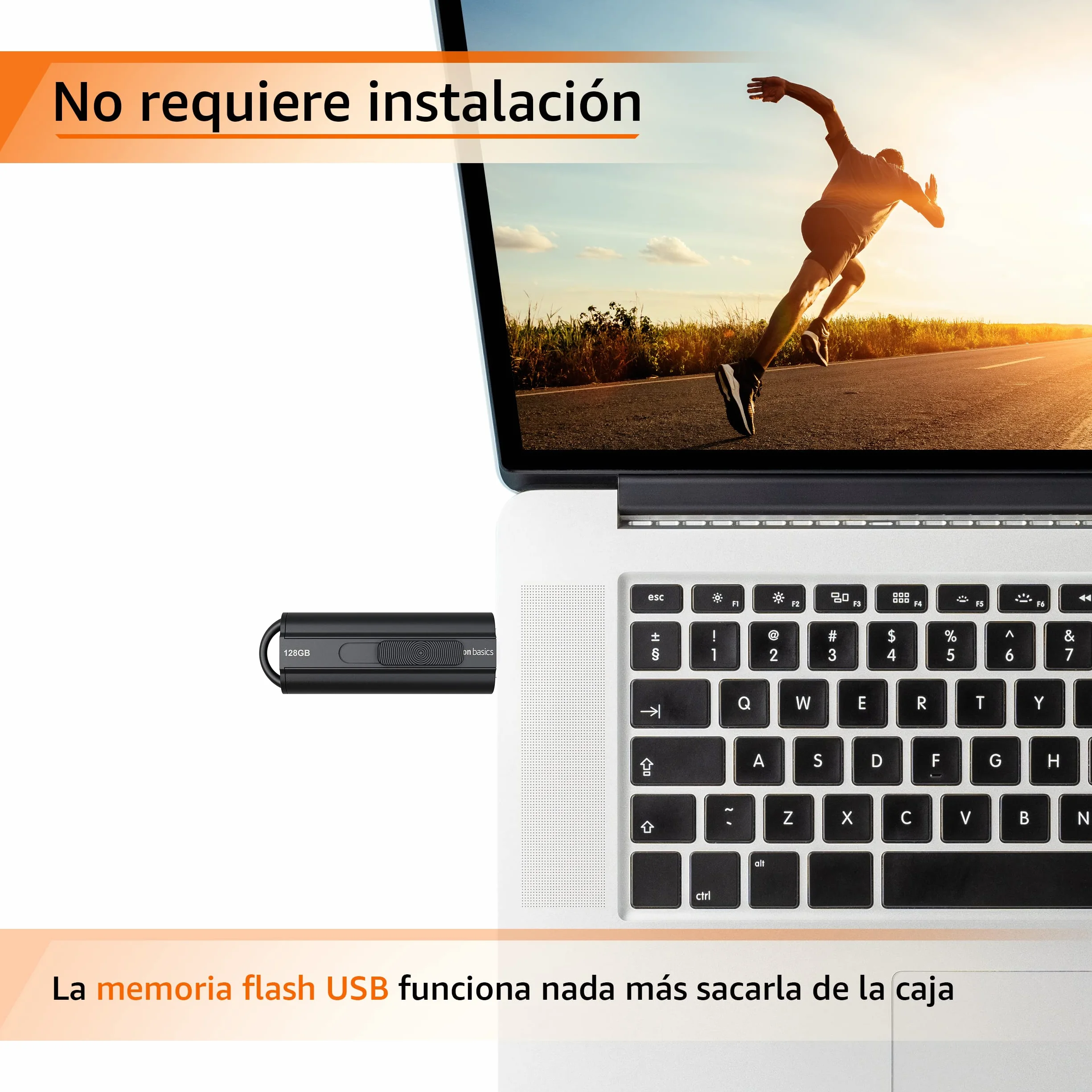Amazon Basics Memoria flash USB 3.1 128 GB Negro