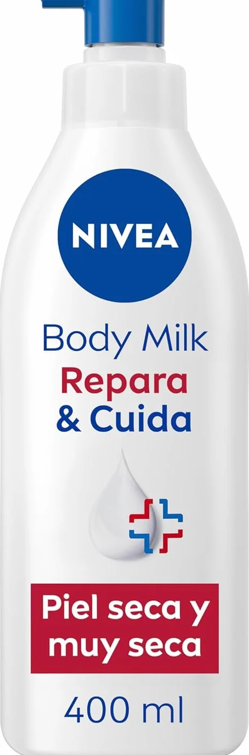 NIVEA crema hidratante corporal Repara & Cuida 400 ml para pieles secas y extra secas 72 h hidratación