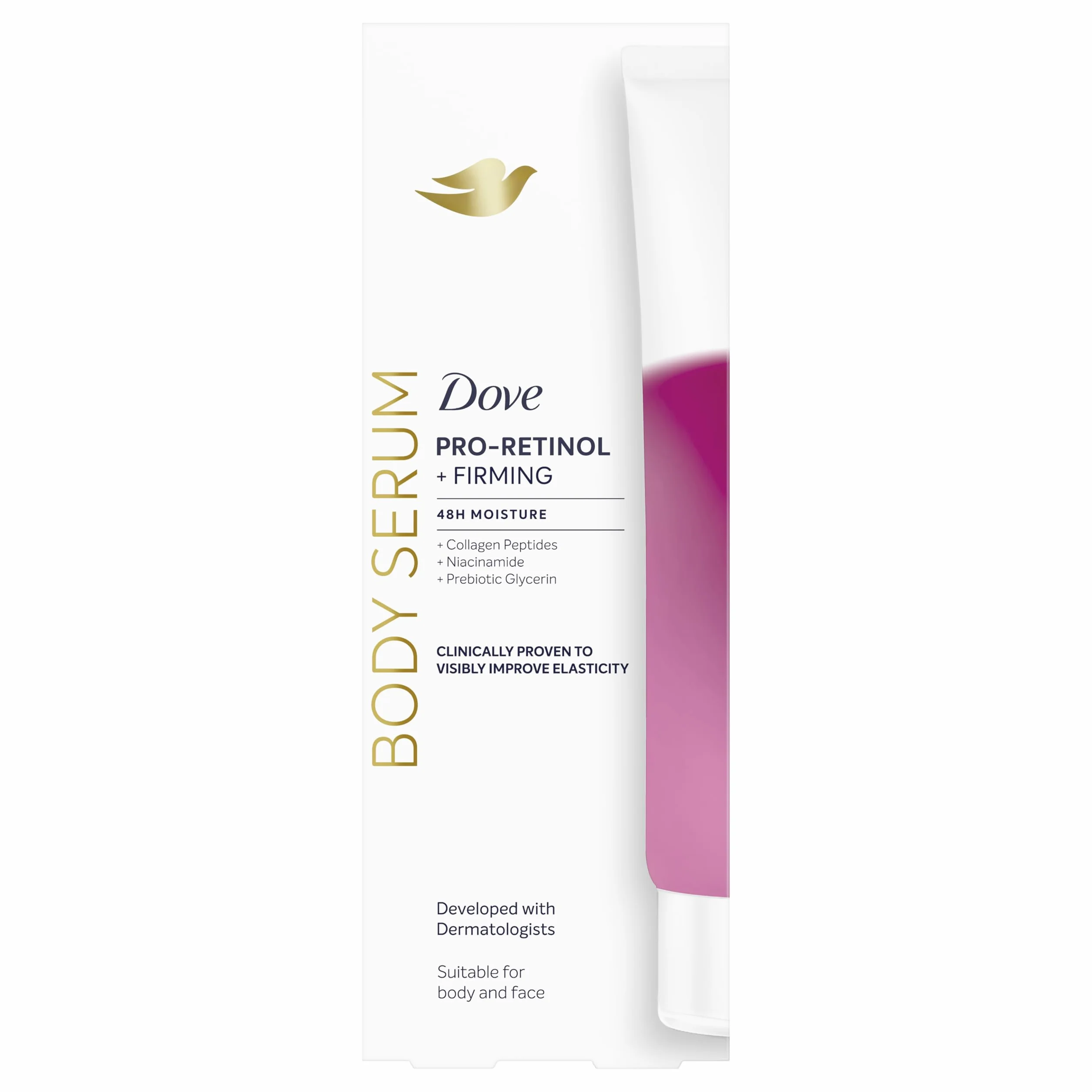 Dove Sérum Corporal Pro-Retinol+Reafirmante 200 ML con péptidos de colágeno, niacinamida y glicerina prebiótica