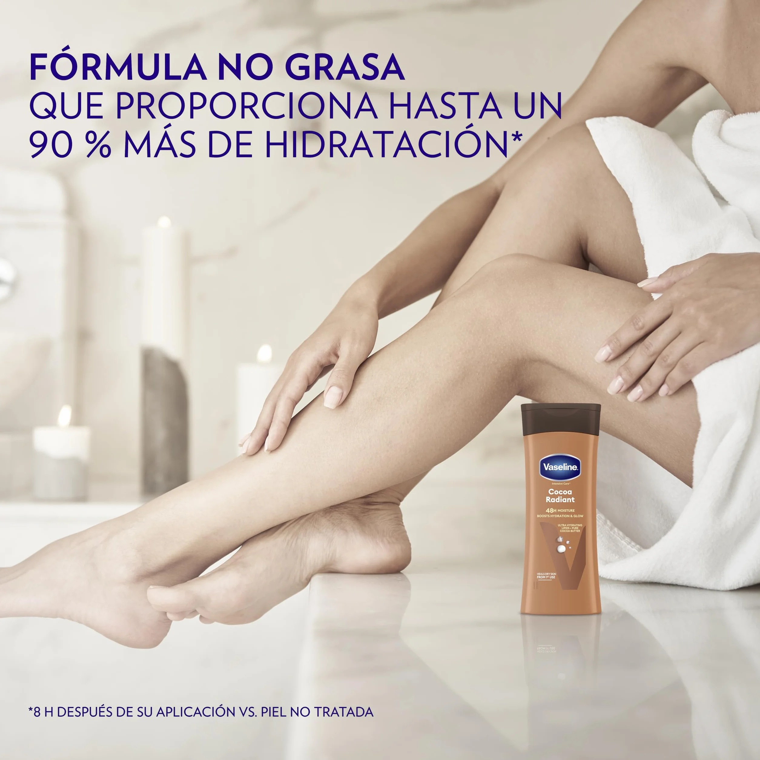 Vaseline Intensive Care Cocoa Radiant Loción Corporal Hidratante 48H 2x200ml