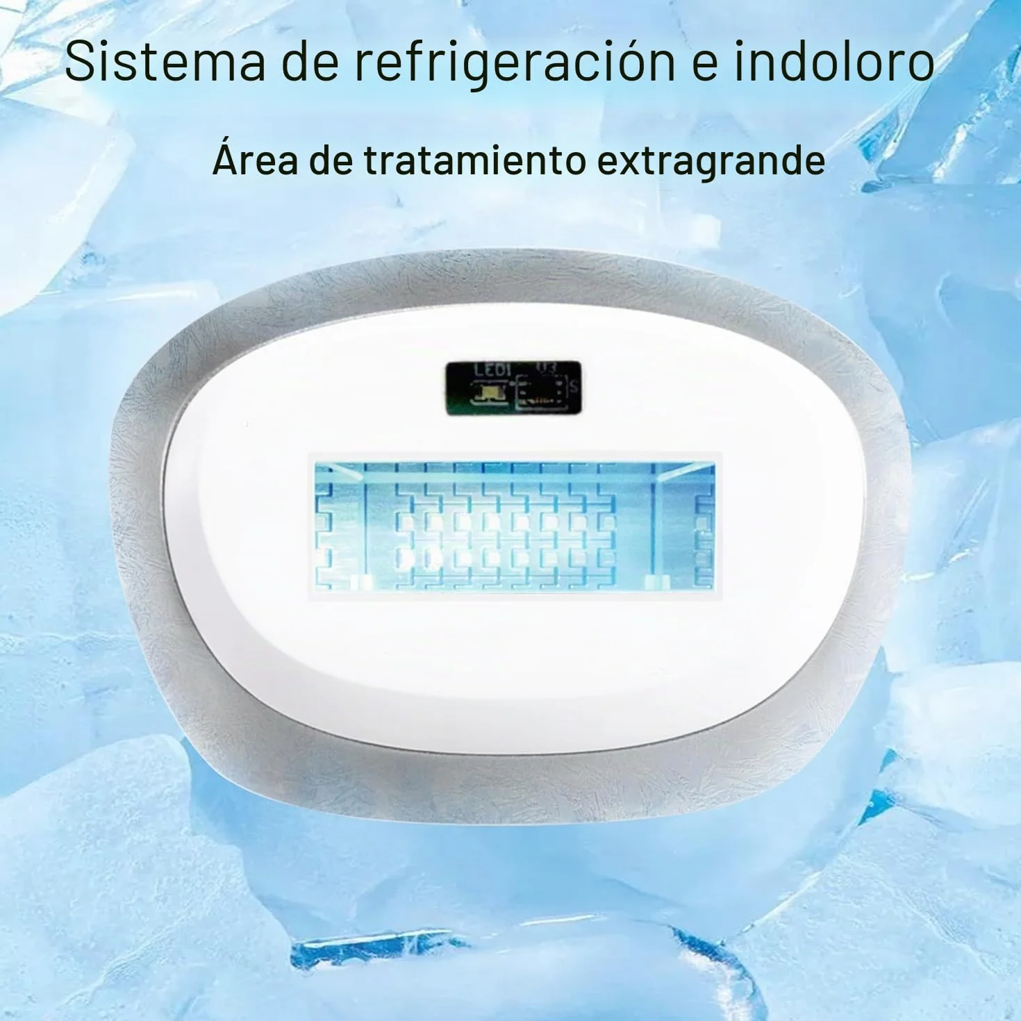 Depilación láser de diodo 1064 nm DermRays para tonos de piel 1-6, refrigeración por hielo, gran angular