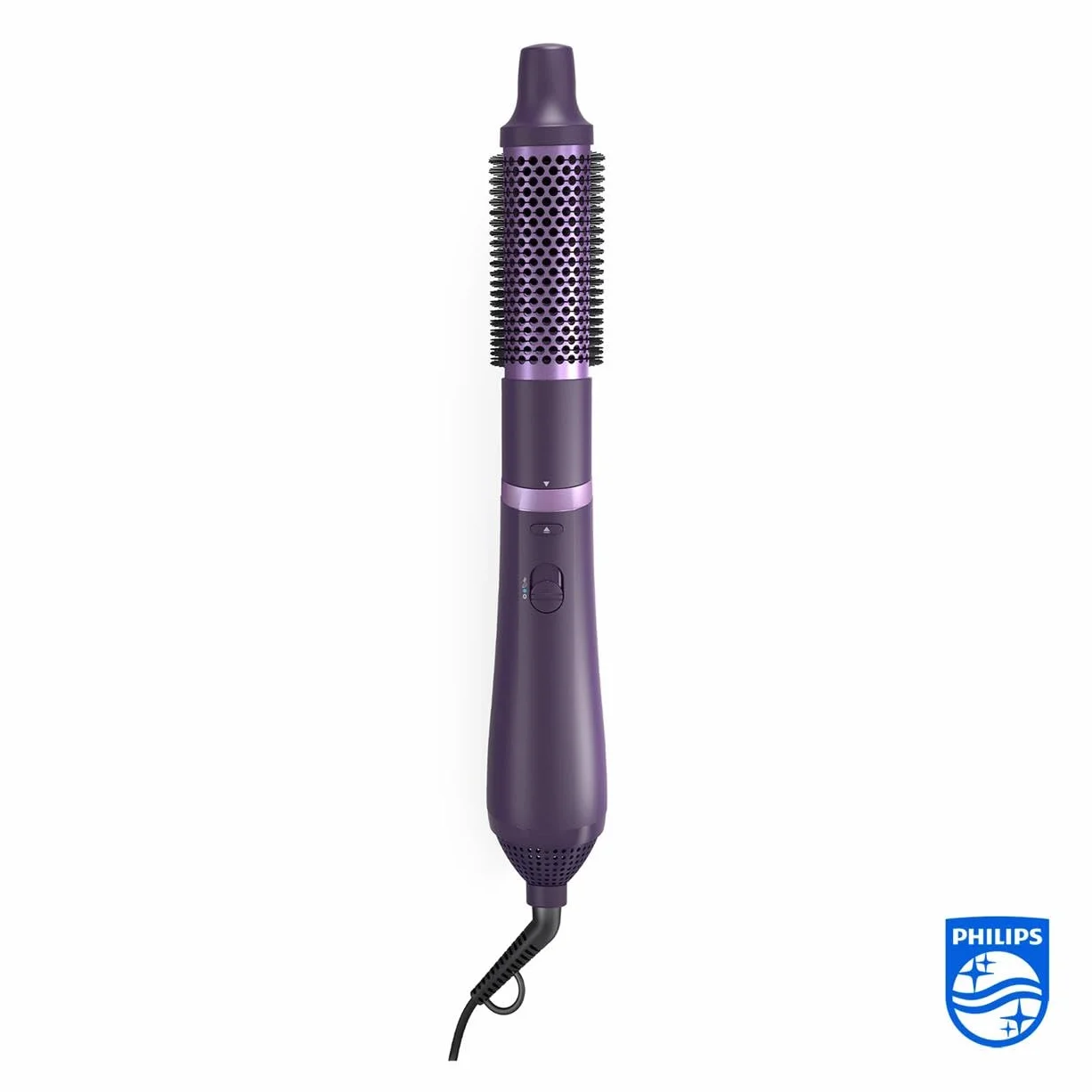 Philips Cepillo Moldeador Serie 3000, Revestimiento Ceramico con Keratina, 3 Accesorios, Ionico, Morado