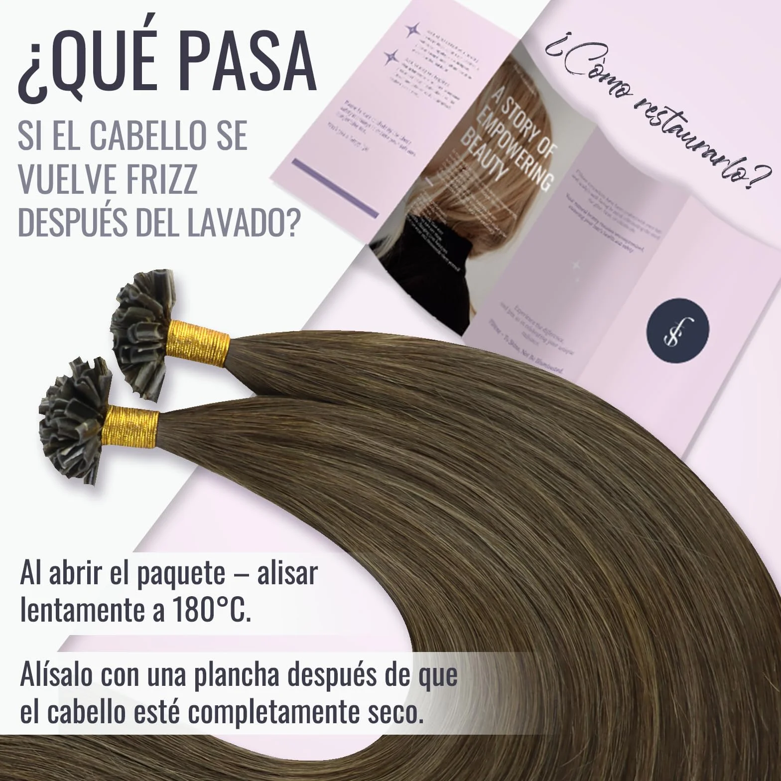 Fshine Extensiones De Queratina 50g 40cm Extensiones Pelo Natural | Puntas De Queratina Preunidas, Extensiones De Queratina, Para Cabello Fino, Sin Volumen Extra, Aporta Mucho Volumen