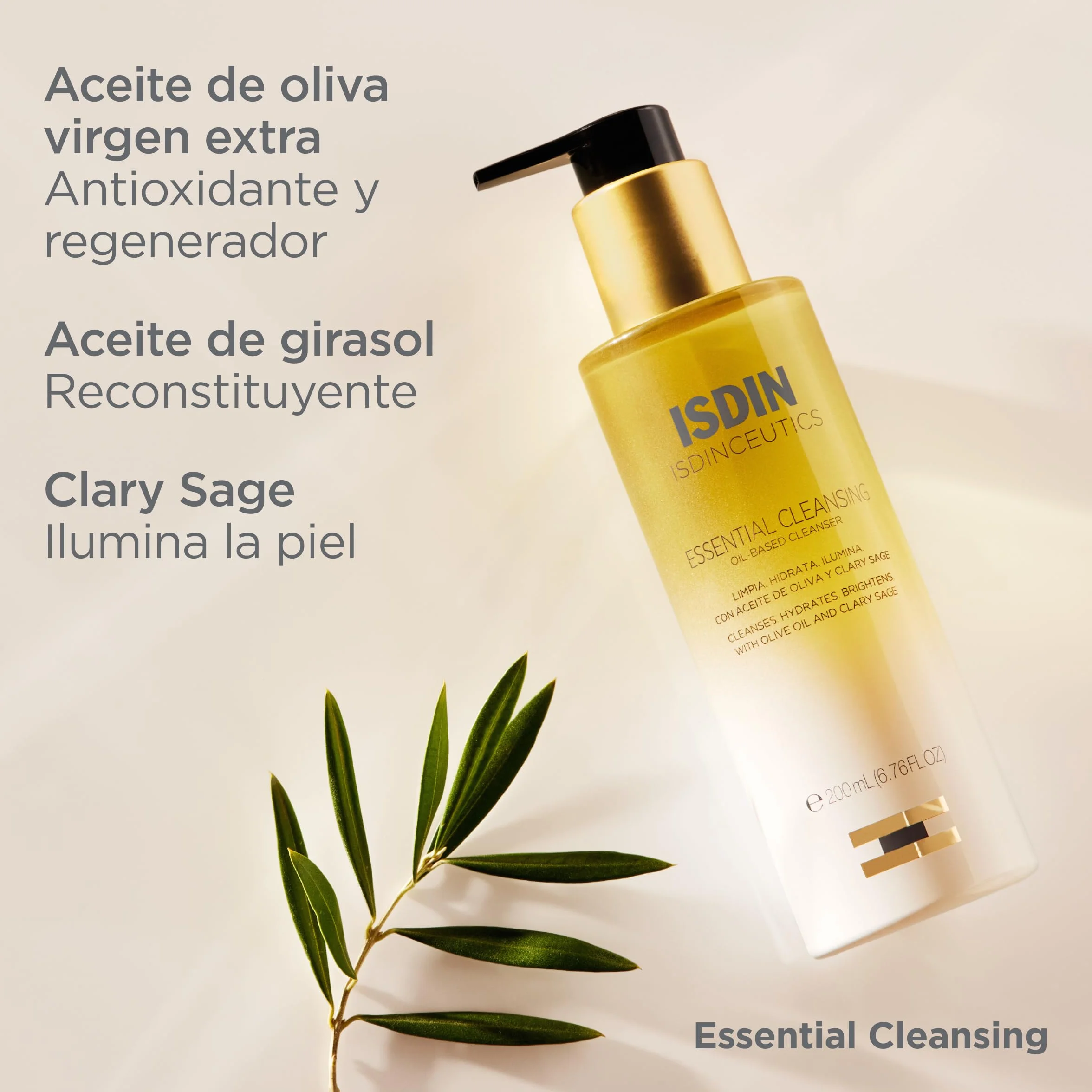 ISDIN Isdinceutics Essential Cleansing Aceite Limpiador Facial Oil-To-Milk 200 ml