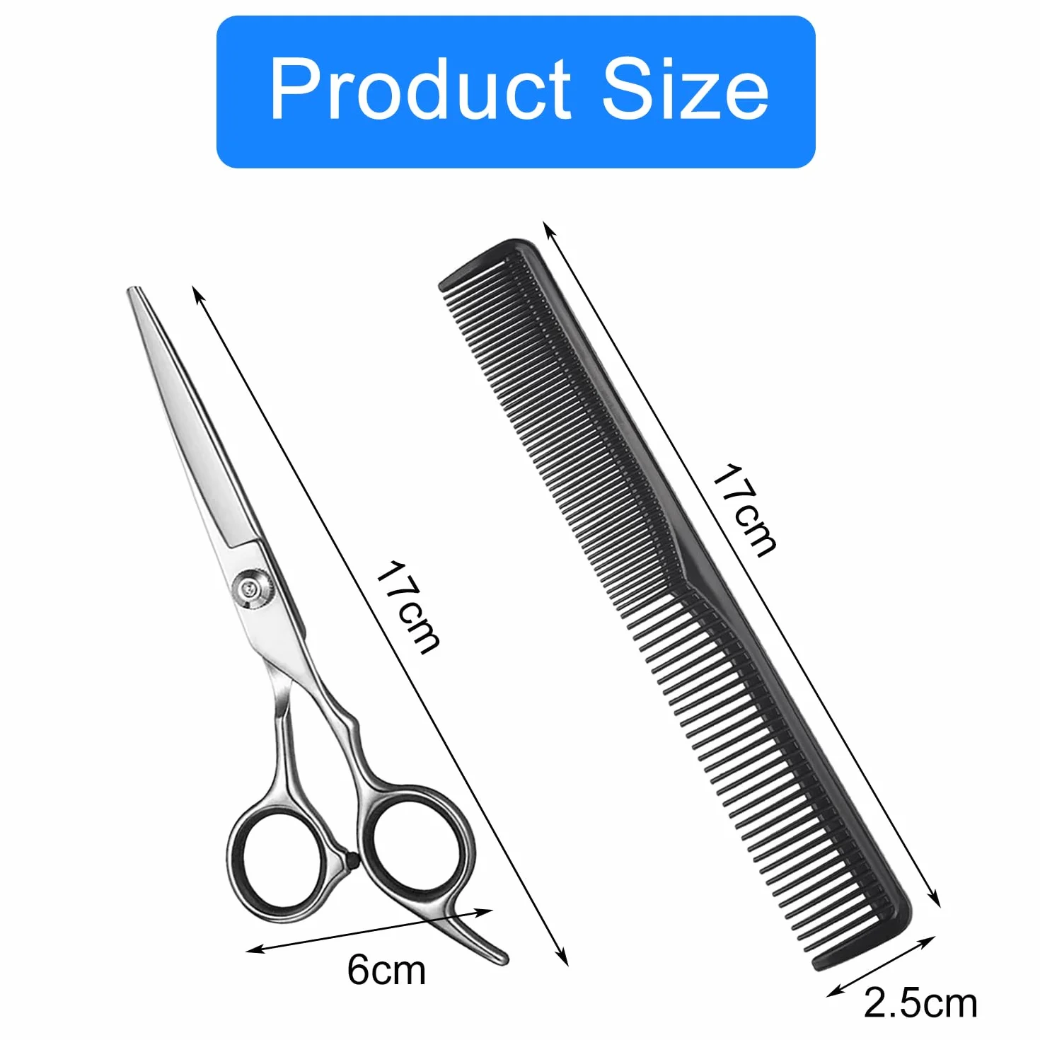 Tijeras Peluqueria Profesional Acero Inoxidable para Mujeres Hombres Niños