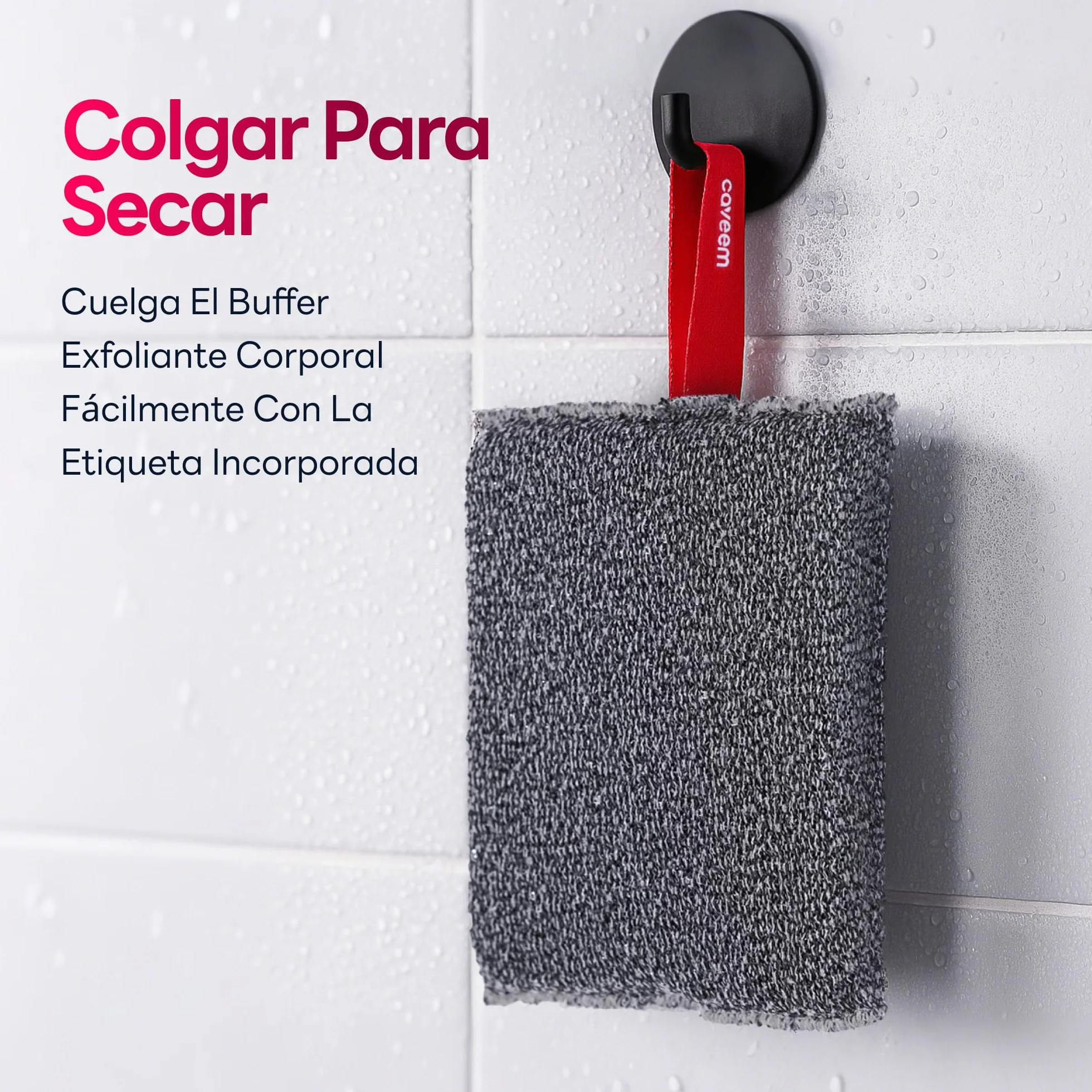 Esponja Exfoliante Corporal 2pcs para Baño y Ducha