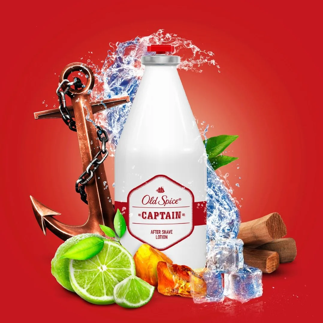 Old Spice Captain Loción Aftershave 100 ml PACK x 2