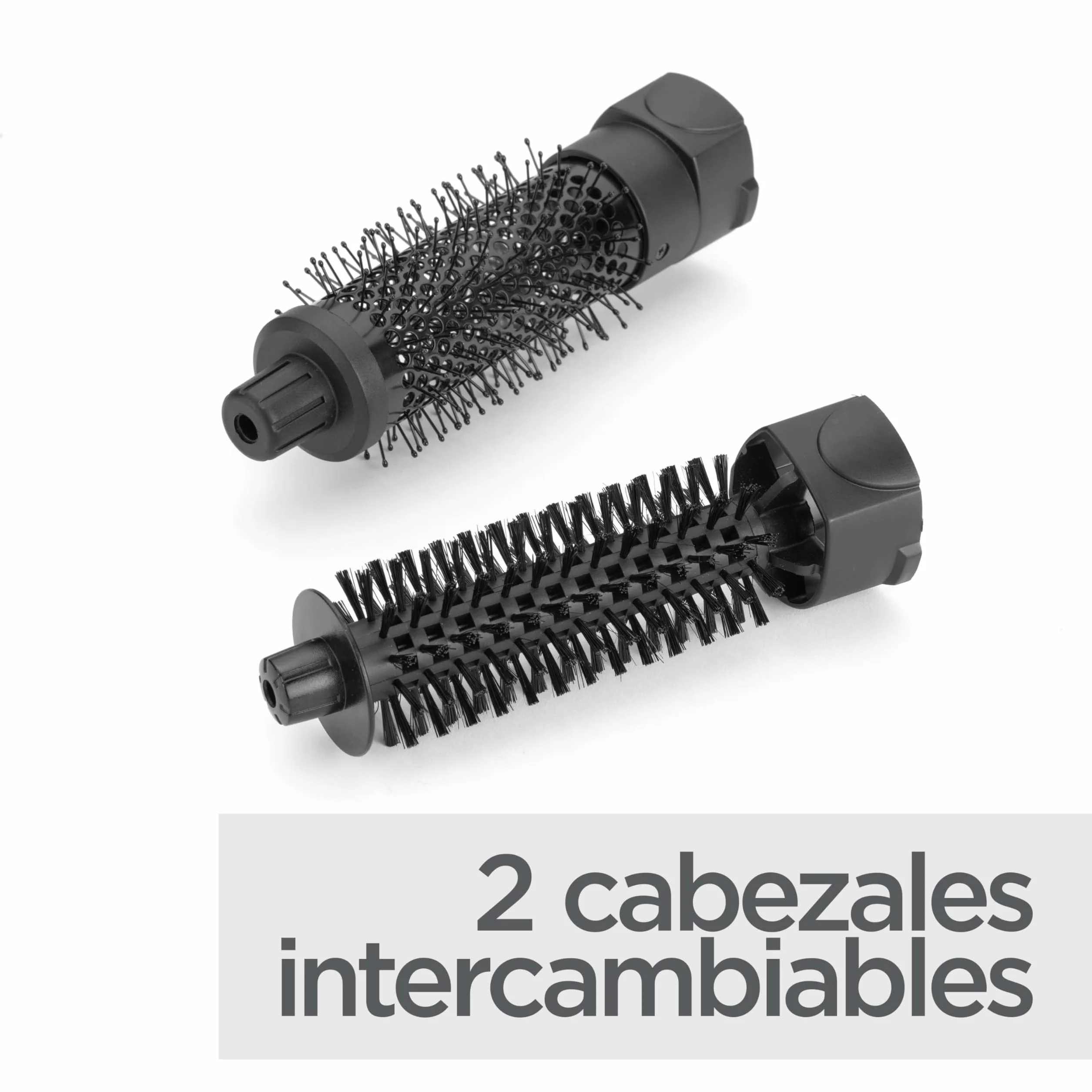 BaByliss Cepillo de Aire Shape & Smooth AS82E, Potente Cepillo de Aire, 30 mm y 20 mm, Función de Aire Frío, Negro