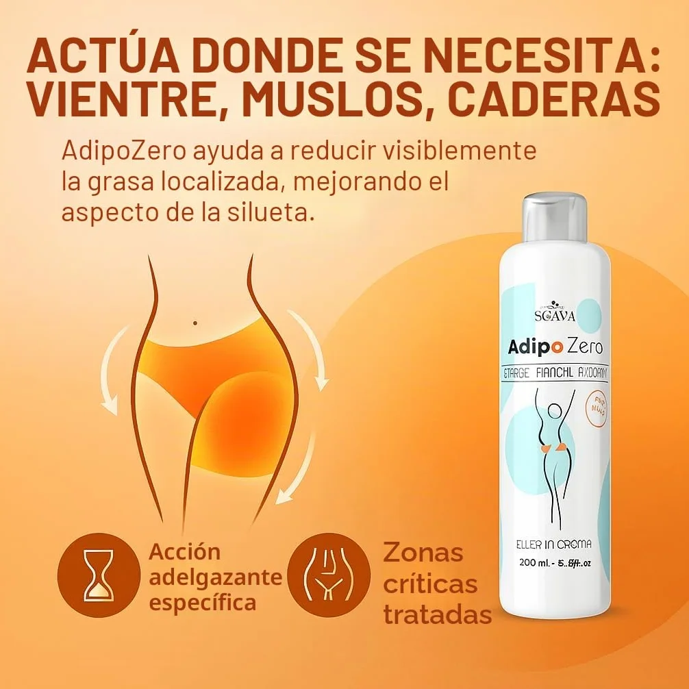 AdipoZero Crema Reductora Anticelulítica 800ml AlohaLabs | Efecto Tonificante y Reafirmante, Fórmula Drenante, Para Piernas, Glúteos y Abdomen, Textura Ligera