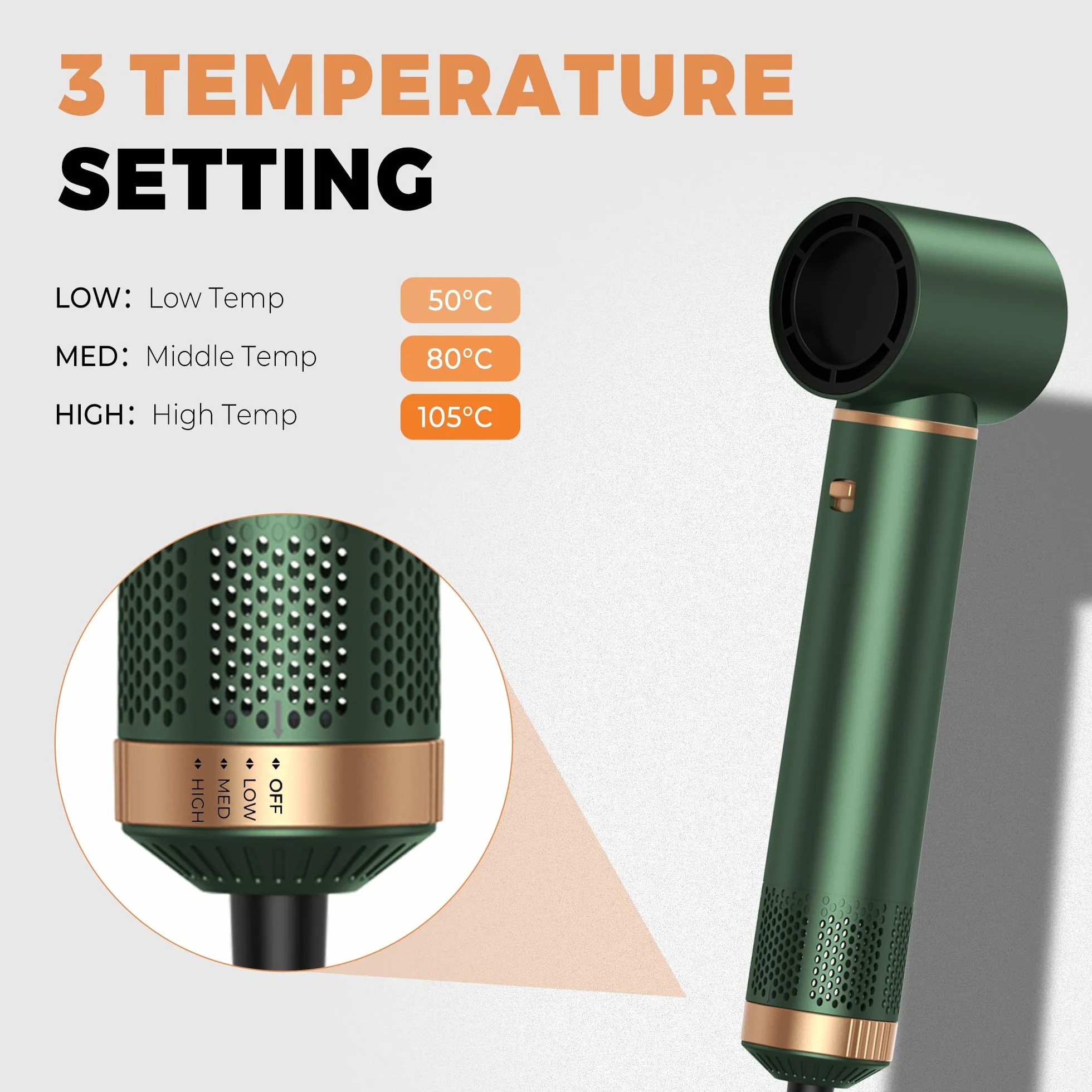OKWRAP Secador 5 en 1 Moldeador De Pelo Cepillo De Aire Set