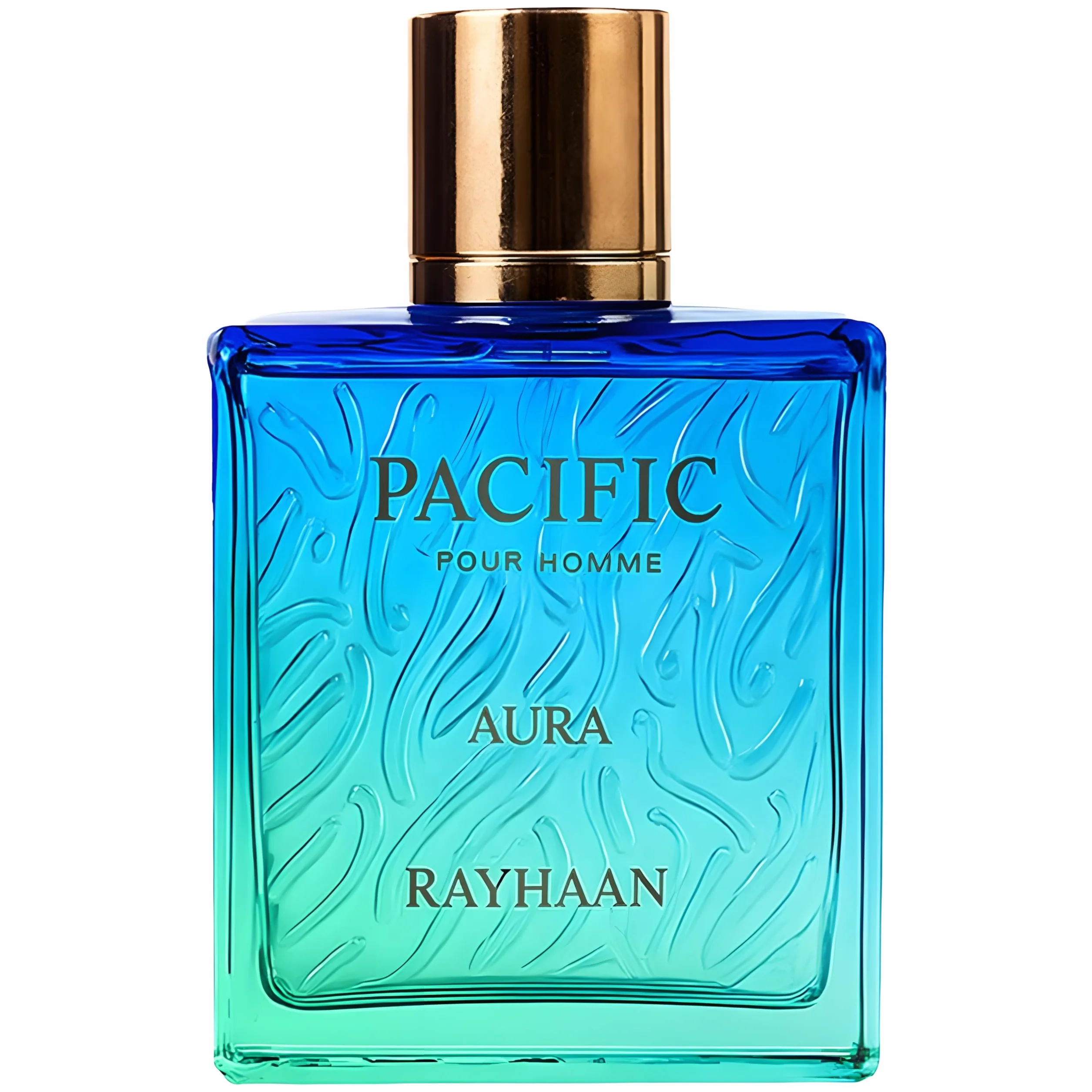 Rayhaan Pacific Aura - Citrus, Aromatic, Mint, Amber, Fresh - Eau de Parfum Spray for Men, 3.4 Ounce / 100 ml