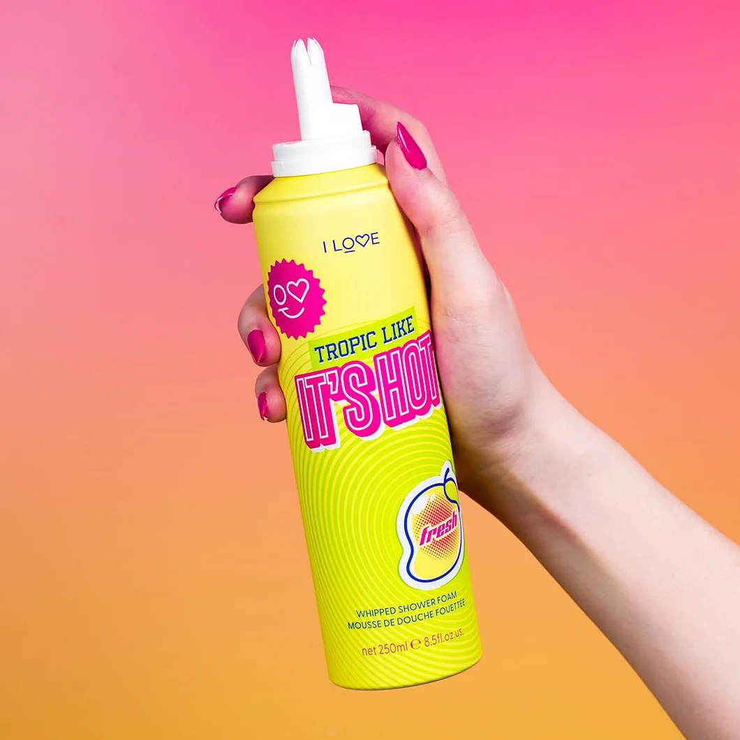 Espuma de ducha batida con aroma a frutas tropicales, jabón corporal hidratante y cremoso, 250 ml