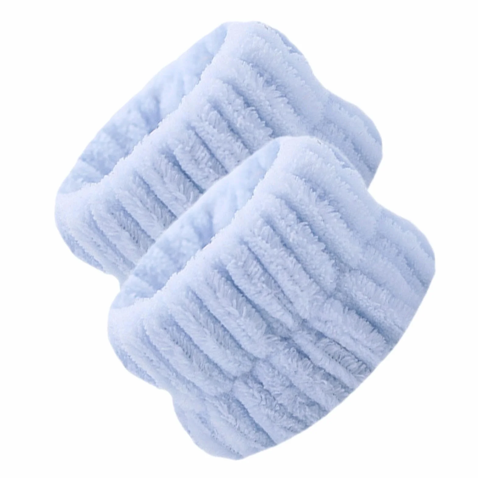 Pulseras de lavado facial, 2 bandas de microfibra absorbentes de lana de coral