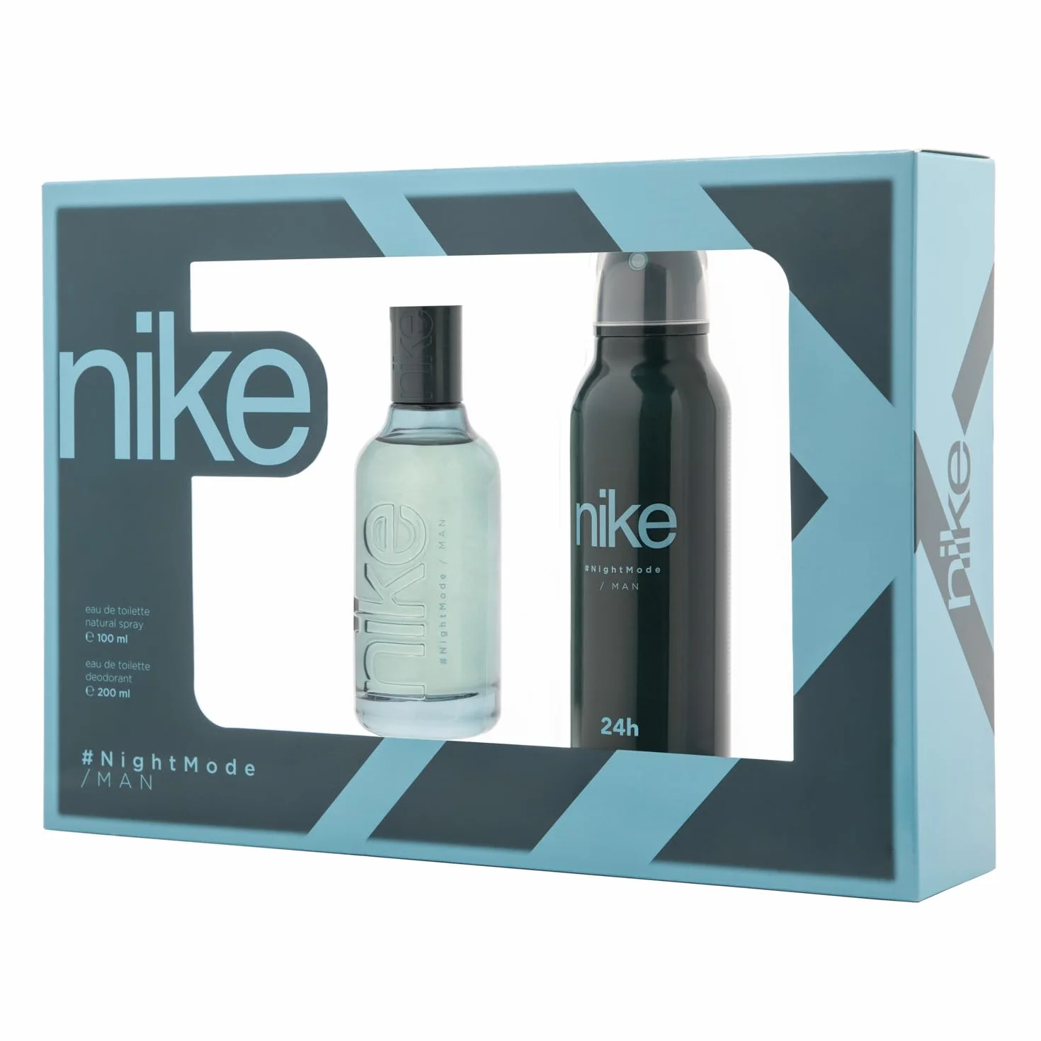 NIKE Colonia 100 ml + Desodorante en Spray 200 ml Estuche de Regalo Hombre Eau de Toilette Natural Masculina Aroma Frutal Amaderado