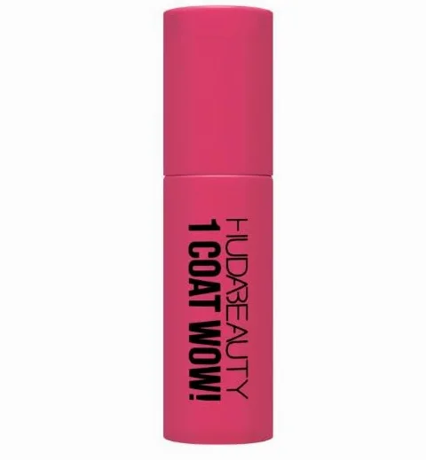 HUDA BEAUTY ORIGINAL | 1 Coat Wow! - Máscara de pestañas voluminizadora | by BELLA | (NEGRO (Travel Size), 7 ml (Paquete de 3))