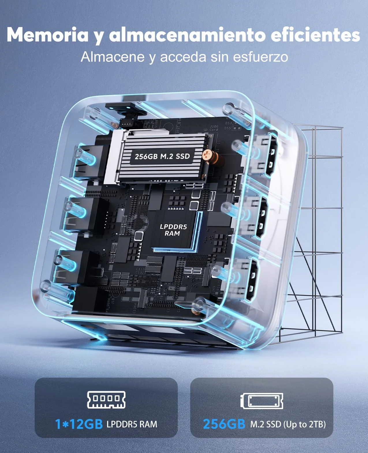 ACEMAGICIAN Mini PC T8Plus, 12th Gen Intel Alder Lake N100, 16GB LPDDR5 512GB M.2 SSD, W11 Pro, Dual RJ45, 4K HDMI, WiFi 5