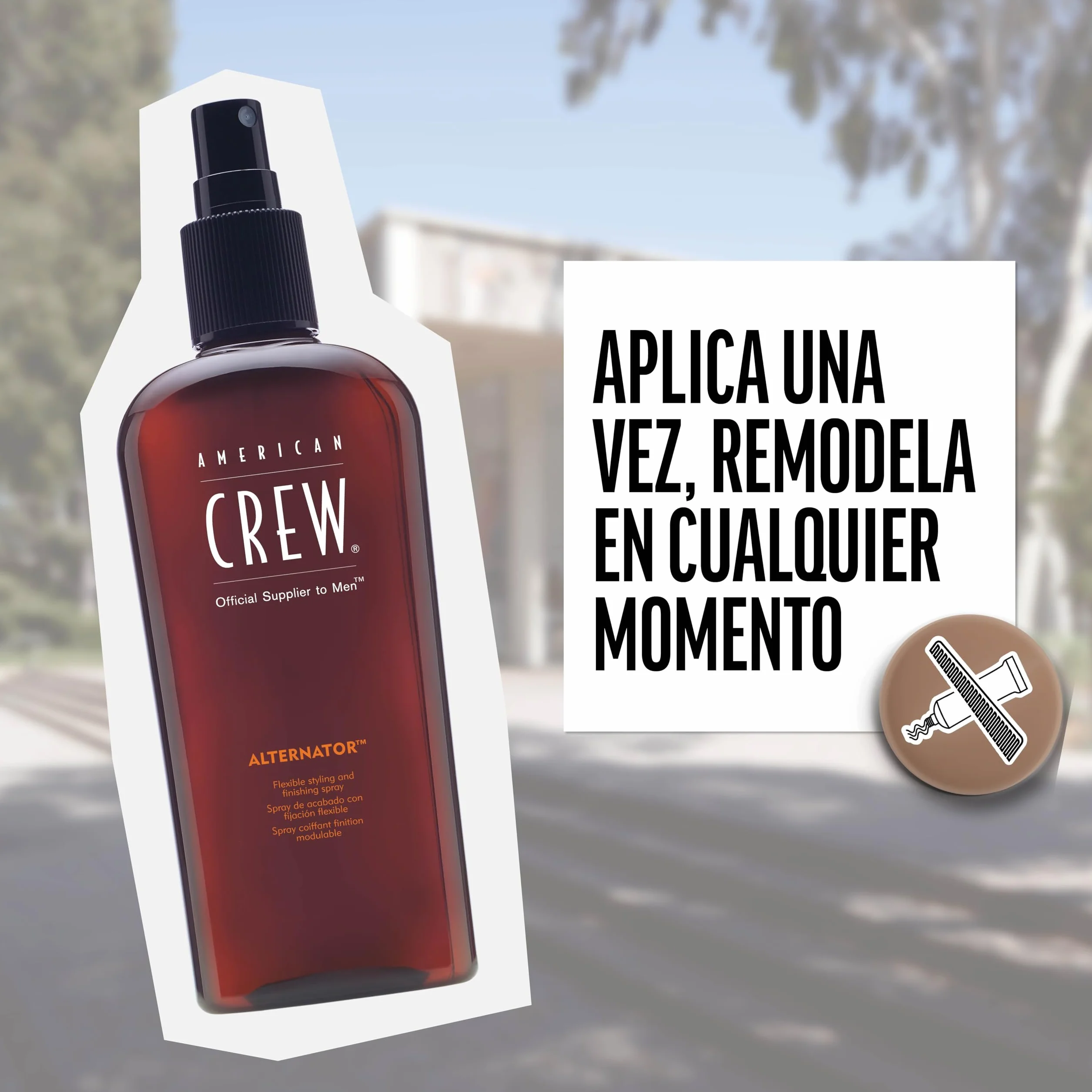 American Crew Alternator Spray Acabado para el Pelo, Fijación Flexible, 100ml