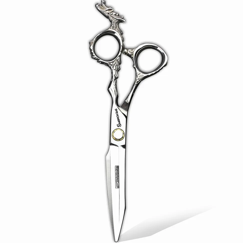 Tijeras profesionales afiladas de la peluquería de la alta dureza 440c cortadas especiales del pelo del peluquero del salón de la 6 pulgada 17.5cm (scissors set)