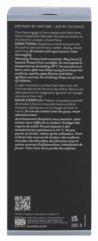 Men Men Ice Cool Foaming Shave Gel para uso profesional para mejorar el rendimiento en cada uso con medida o especificación 200 M