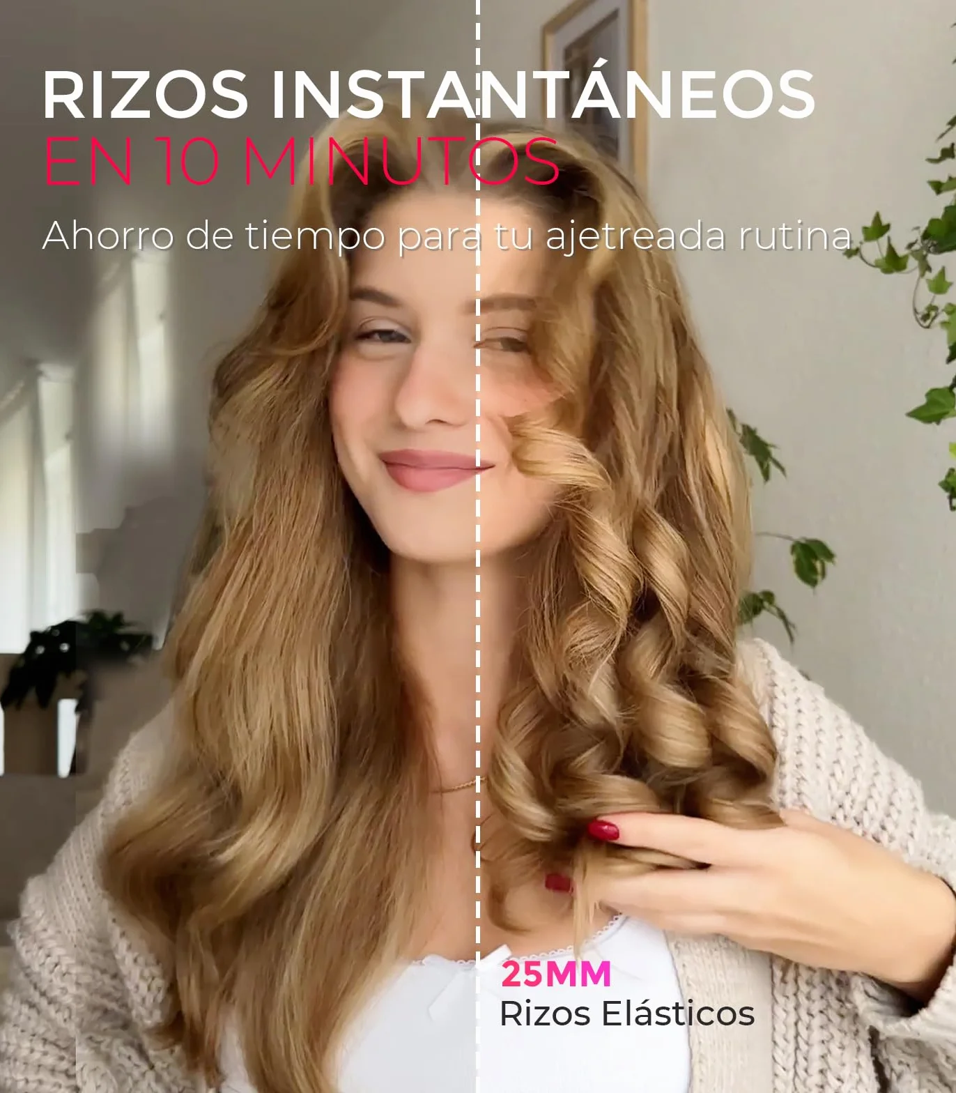 TYMO CURLPRO Rizador de Pelo Automático 25 mm 160-210℃ Cerámica Gris Metálico