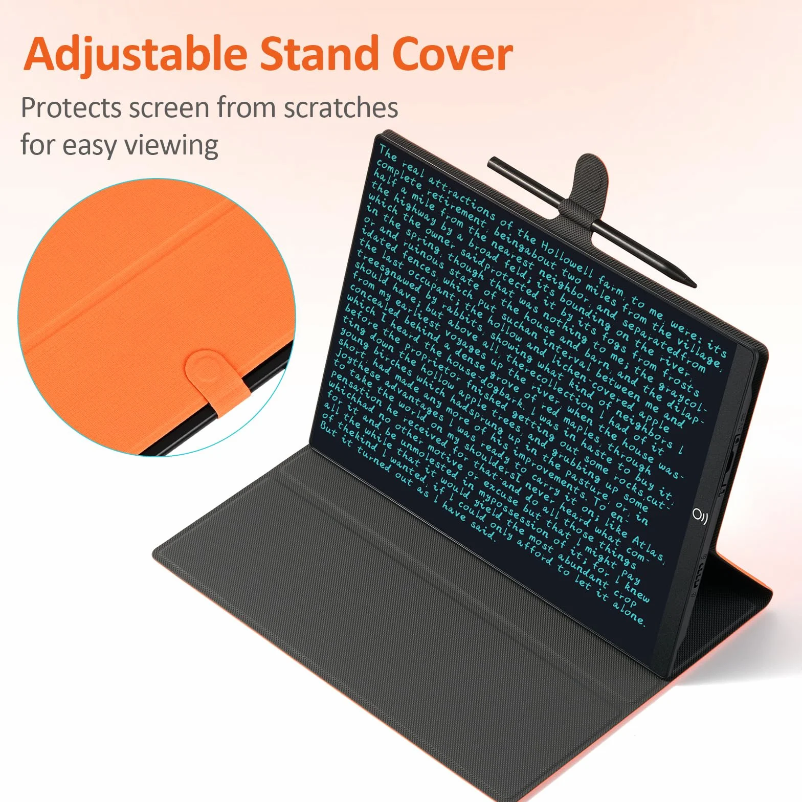 Czemo Pizarra de escritura LCD 11,5 pulgadas reutilizable tableta digital con funda protectora