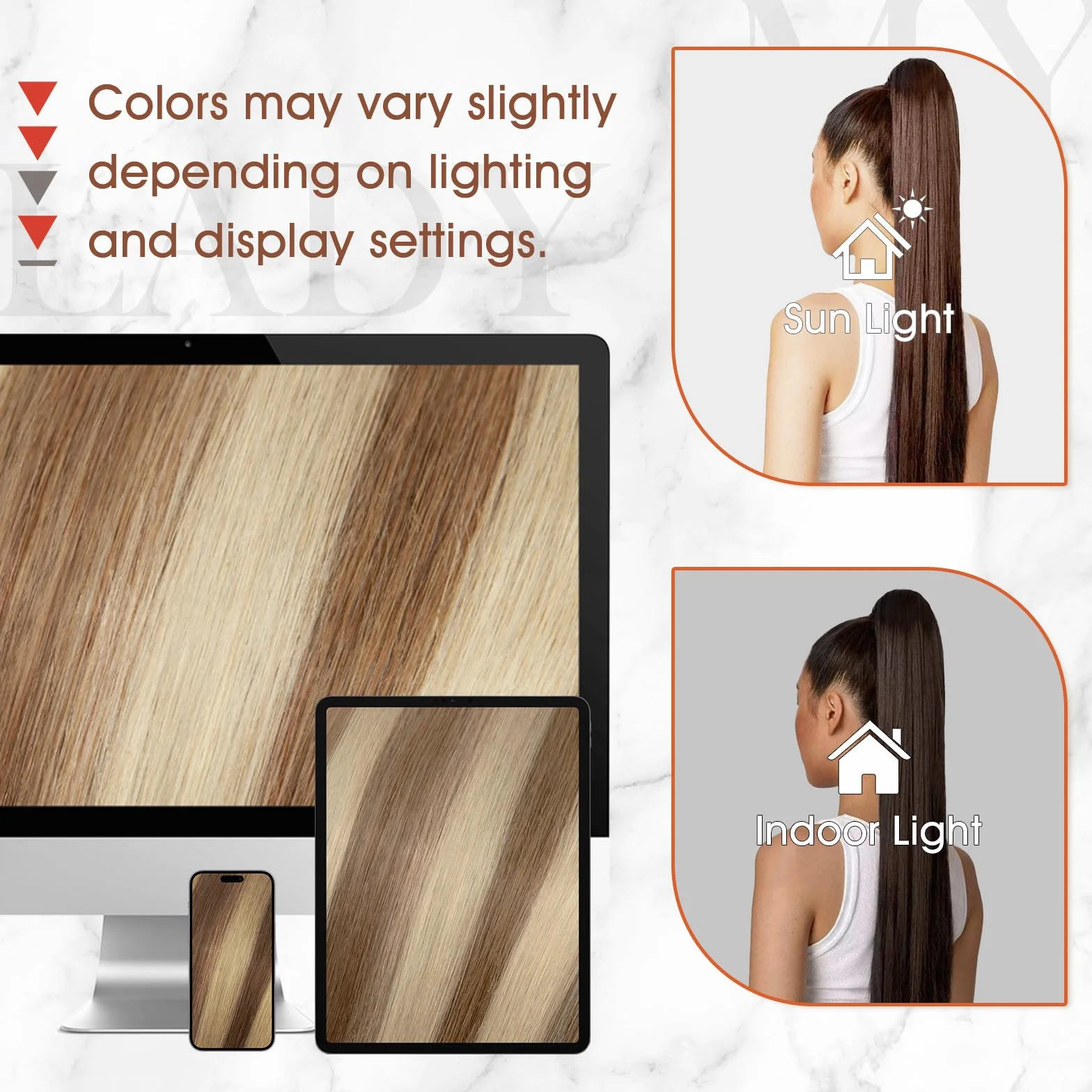 MY-LADY Coleta Postiza Pelo Natural 50cm Extensiones de Cabello Cola Humano Ponytail Liso #1B Negro Natural 95g