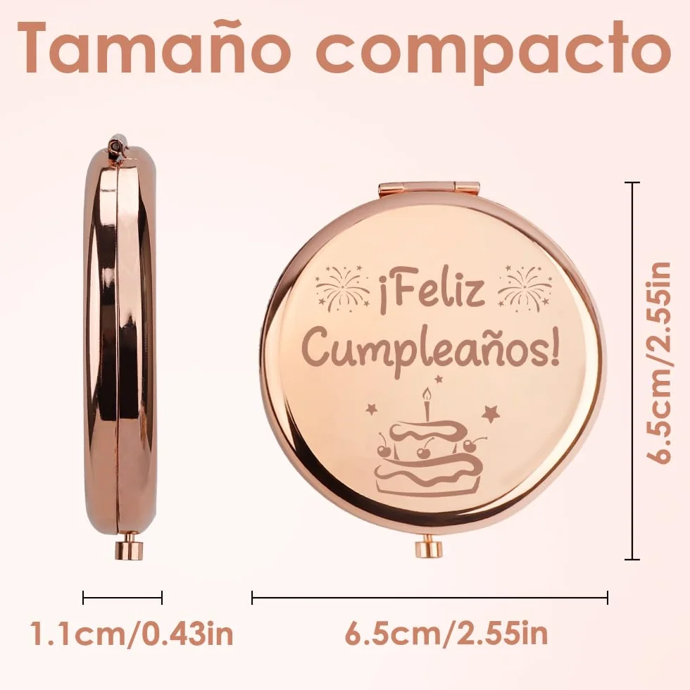 Regalo Cumpleaños Mujer Espejos Compactos