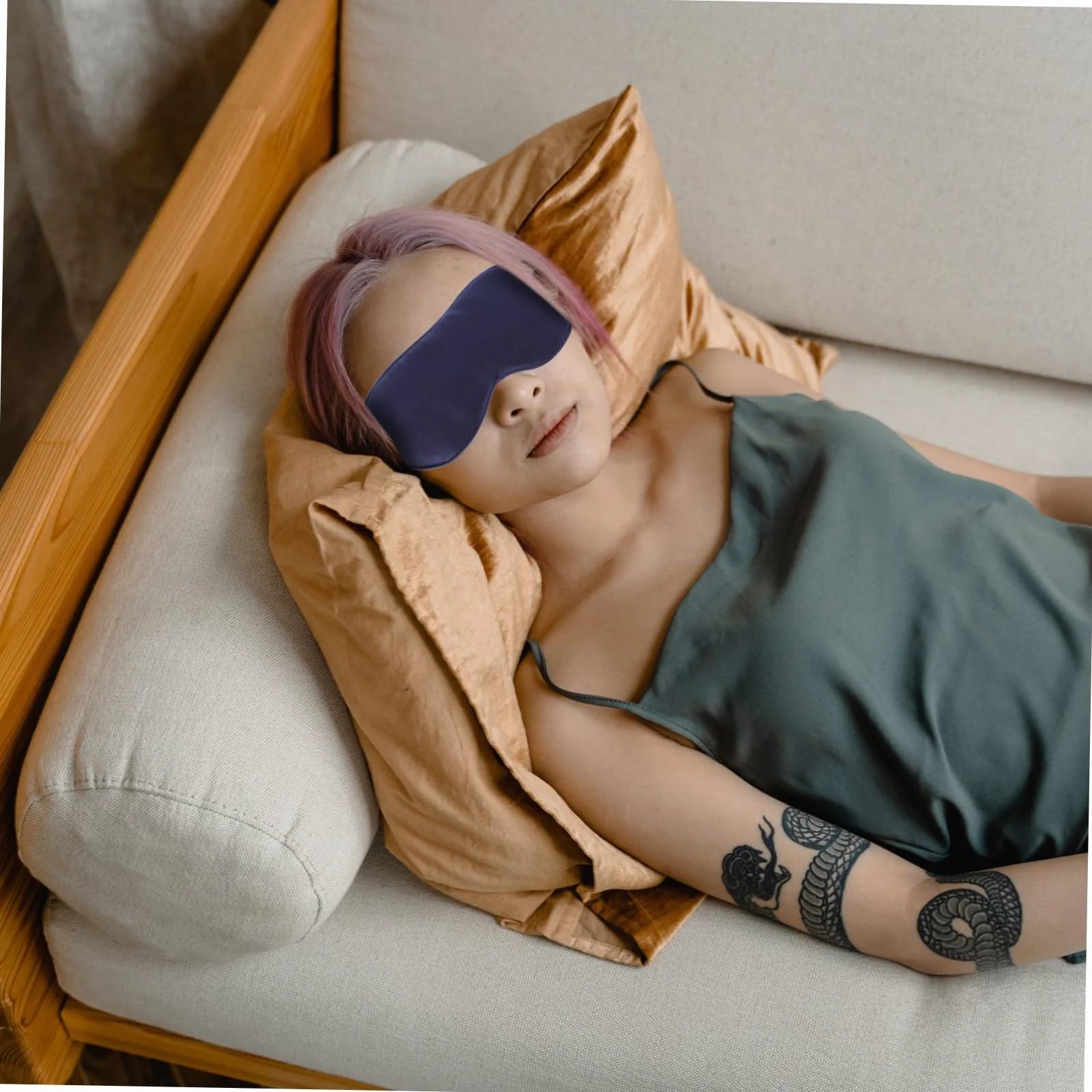BESTYASH Antifaz De Seda Máscara De Apagón Viajar Máscaras Para Los Ojos Adulto Máscara Para Dormir Transpirable Cubierta De Ojos Para Dormir Máscaras Para Dormir 2 Piezas X 4