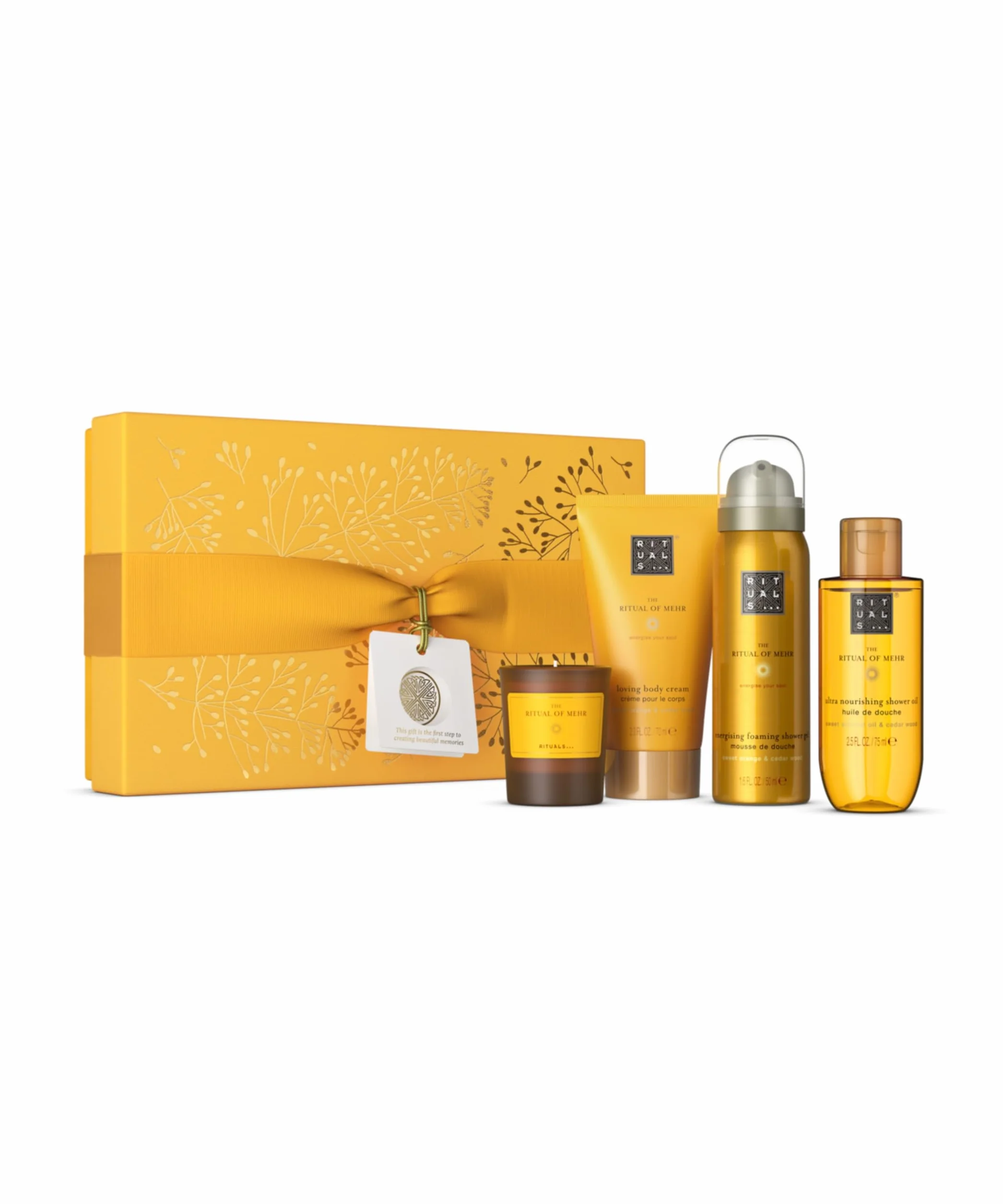 RITUALS Caja de regalo The Ritual of Mehr Small Set de baño cuidado piel hogar naranja dulce madera cedro