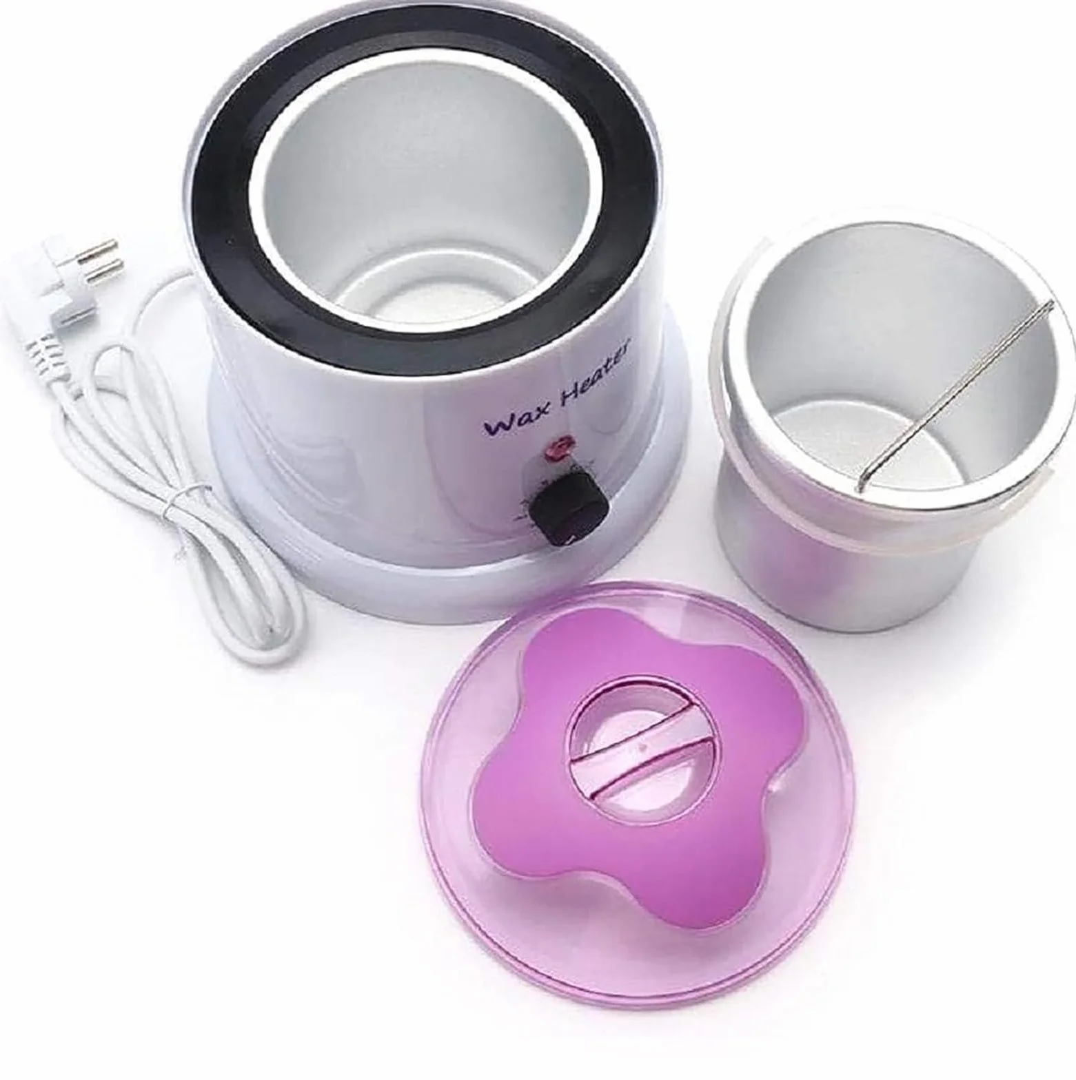 Calentador De Cera, Calentador De Cera para Depilación Pequeño De 800 Ml, Crisol Eléctrico Portátil, Fusión Rápida del Calentador Controlado Termostáticamente